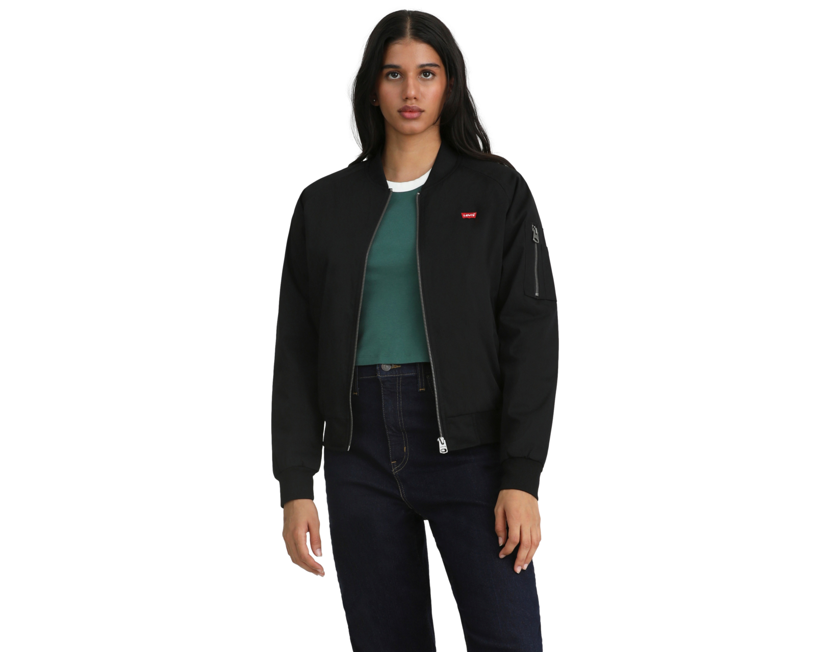 Chamarra Negra Levi's para Mujer