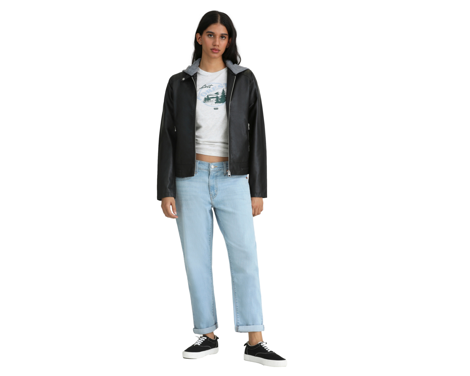 Foto 7 pulgar | Foto 6 | Chamarra con Capucha Levi's para Mujer