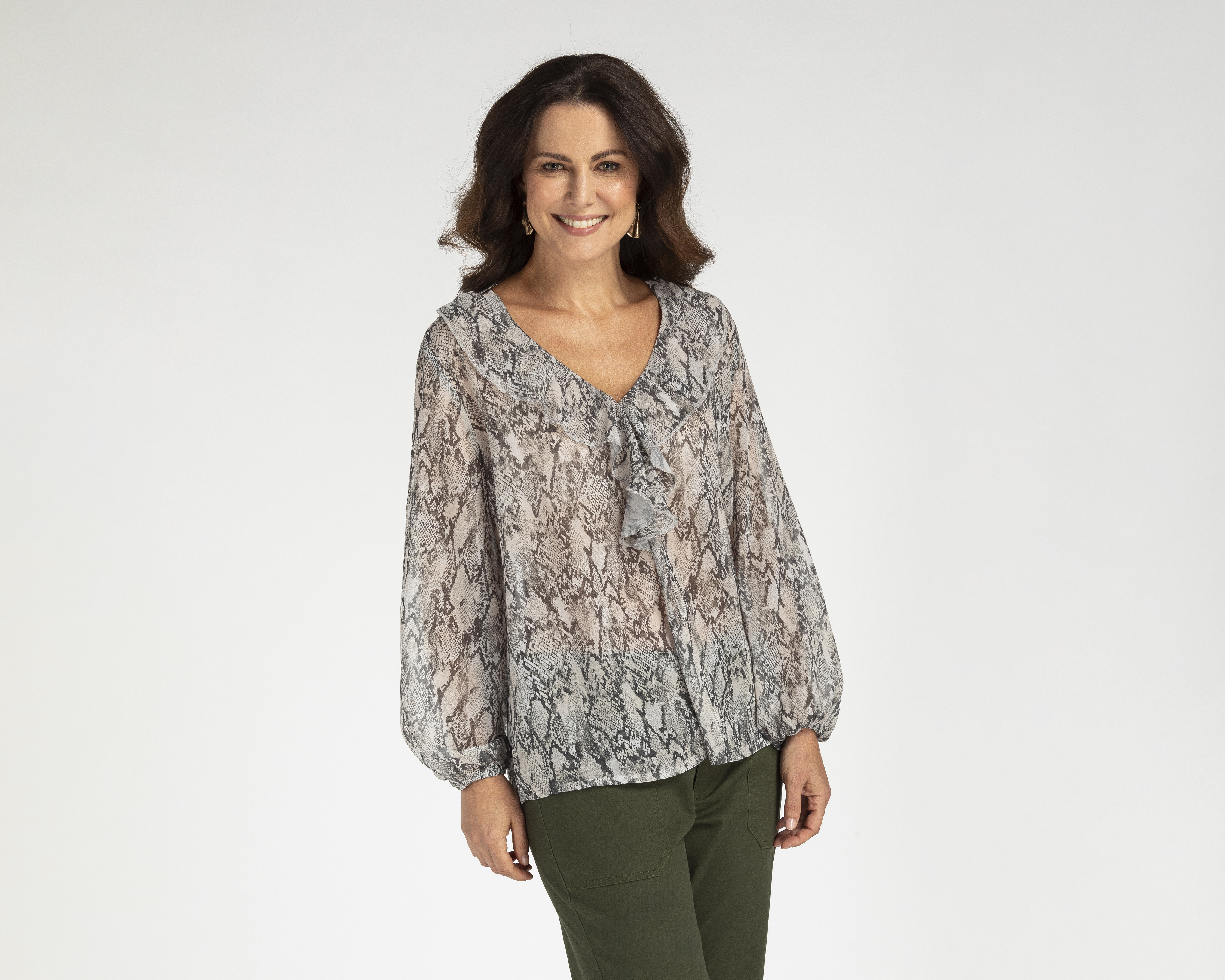 Foto 2 pulgar | Foto 1 | Blusa Sahara Manga Larga para Mujer