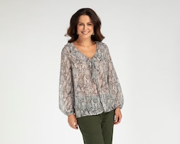 Blusa Sahara Manga Larga para Mujer