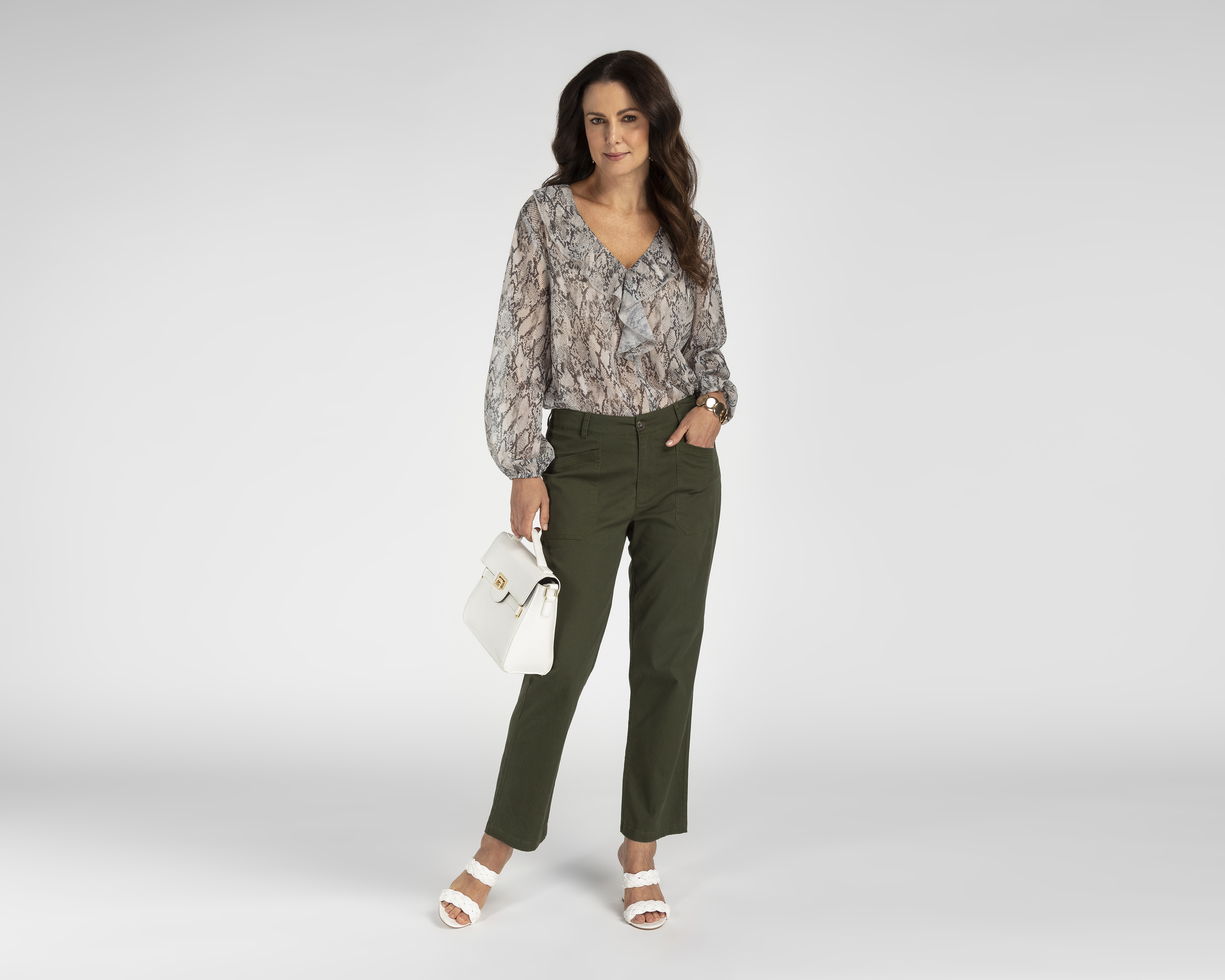 Foto 3 pulgar | Foto 2 | Blusa Sahara Manga Larga para Mujer