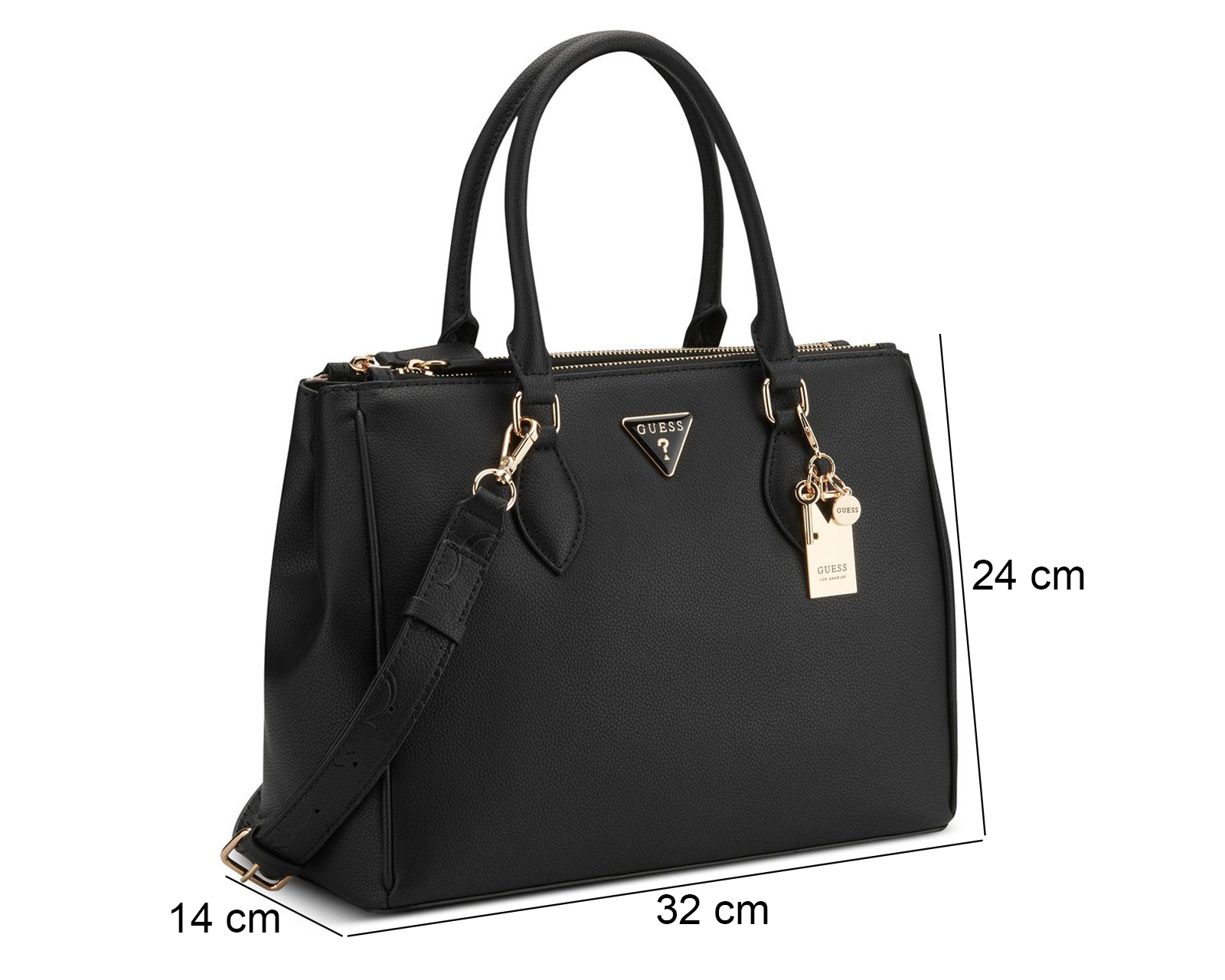 Foto 5 | Foto 5 | Bolsa de Mano Guess Doretta Negra