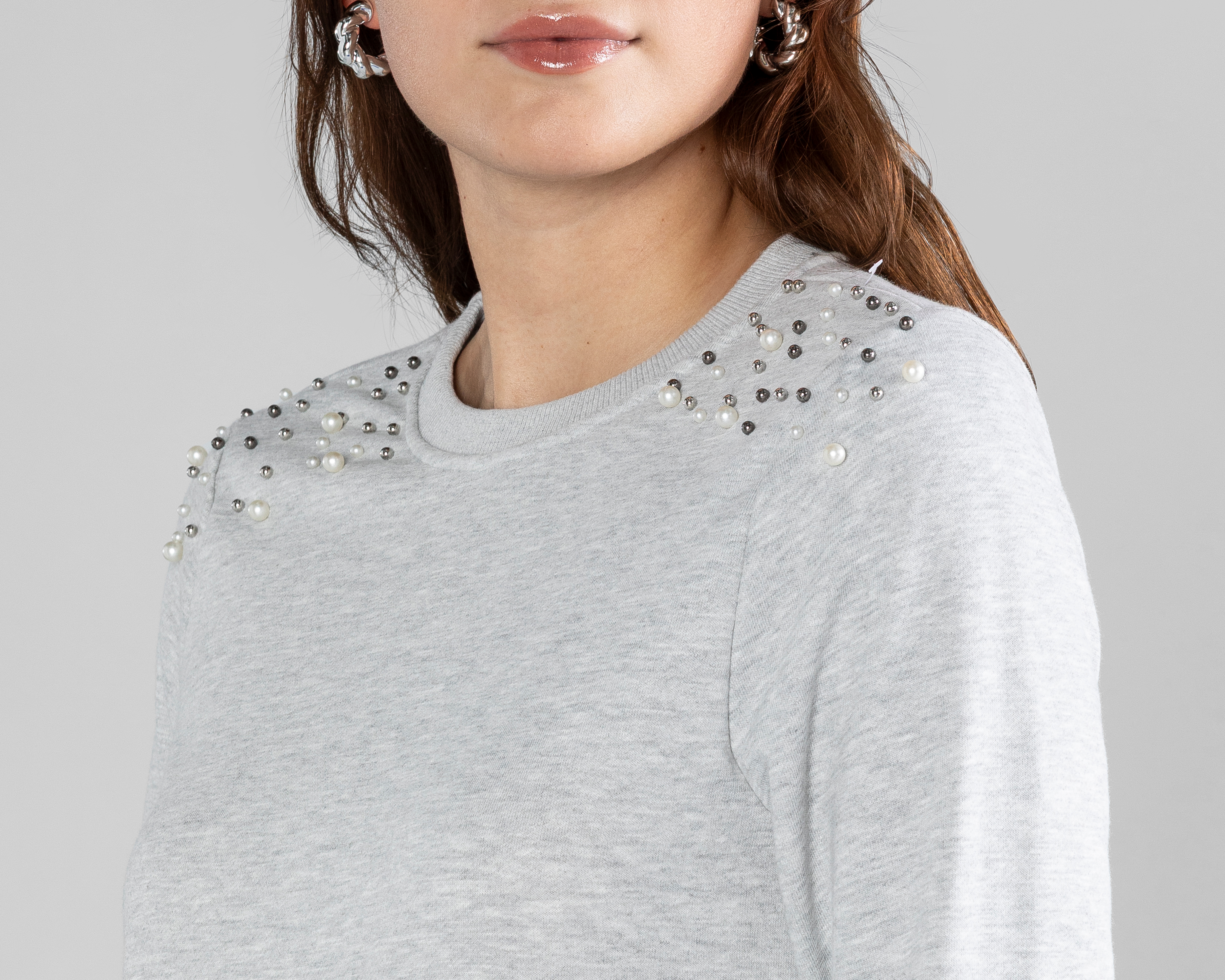 Foto 4 | Foto 4 | Sudadera con Perlas Thinner para Mujer