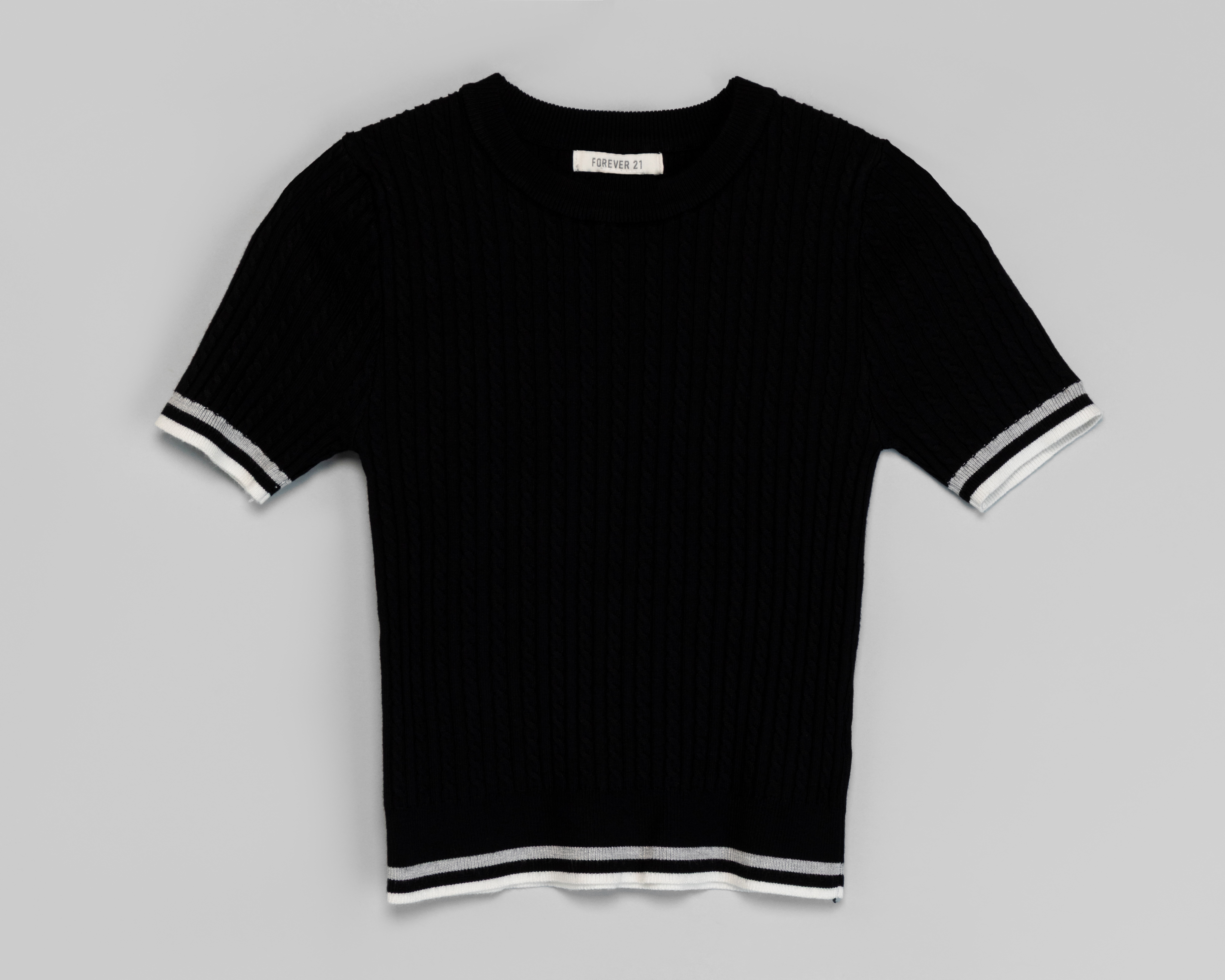 Foto 1 | Foto 1 | Playera Negra Forever 21 Juvenil