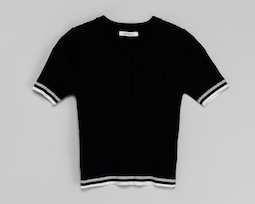 Playera Negra Forever 21 Juvenil