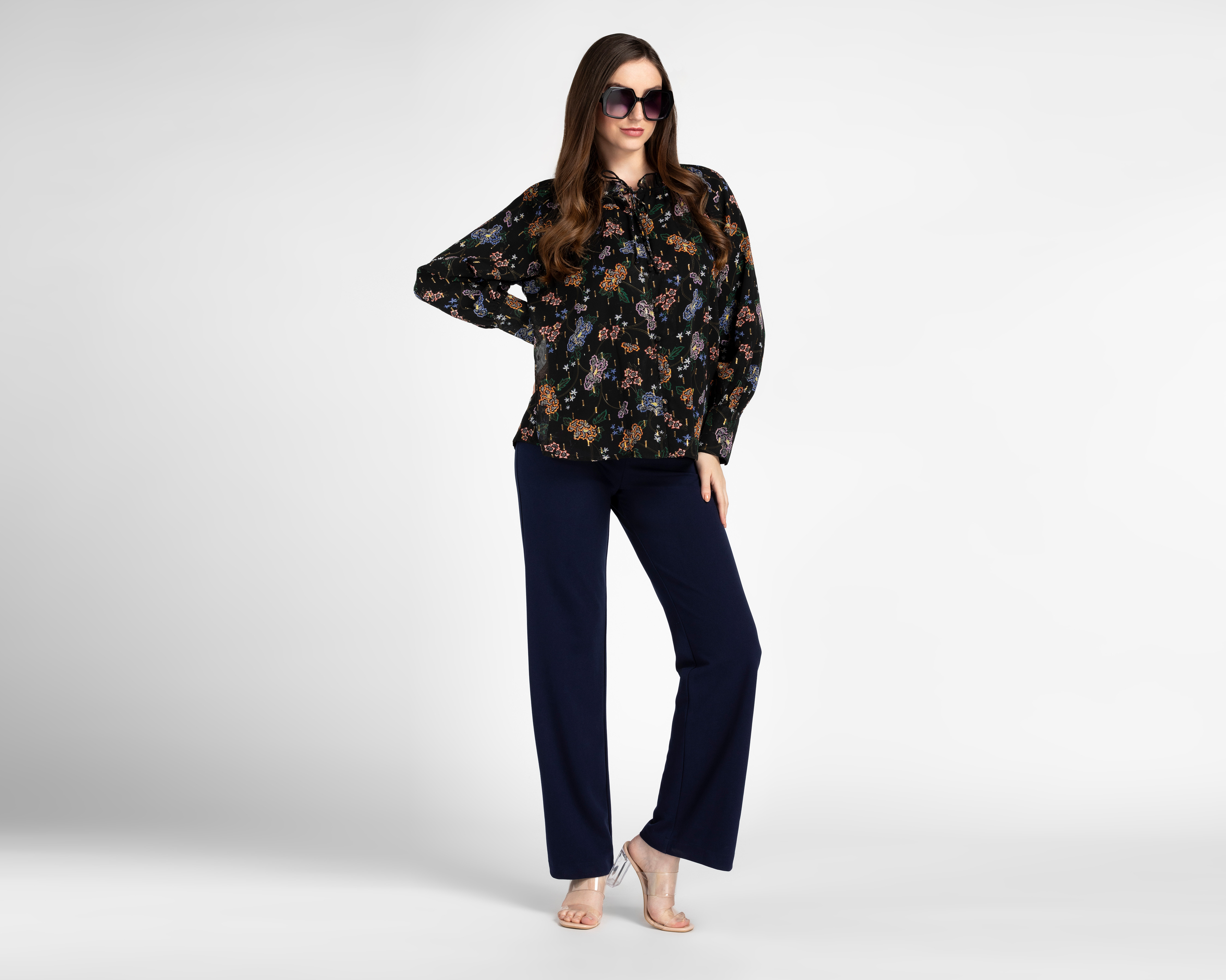 Foto 3 pulgar | Foto 2 | Blusa Sahara Manga Larga para Mujer