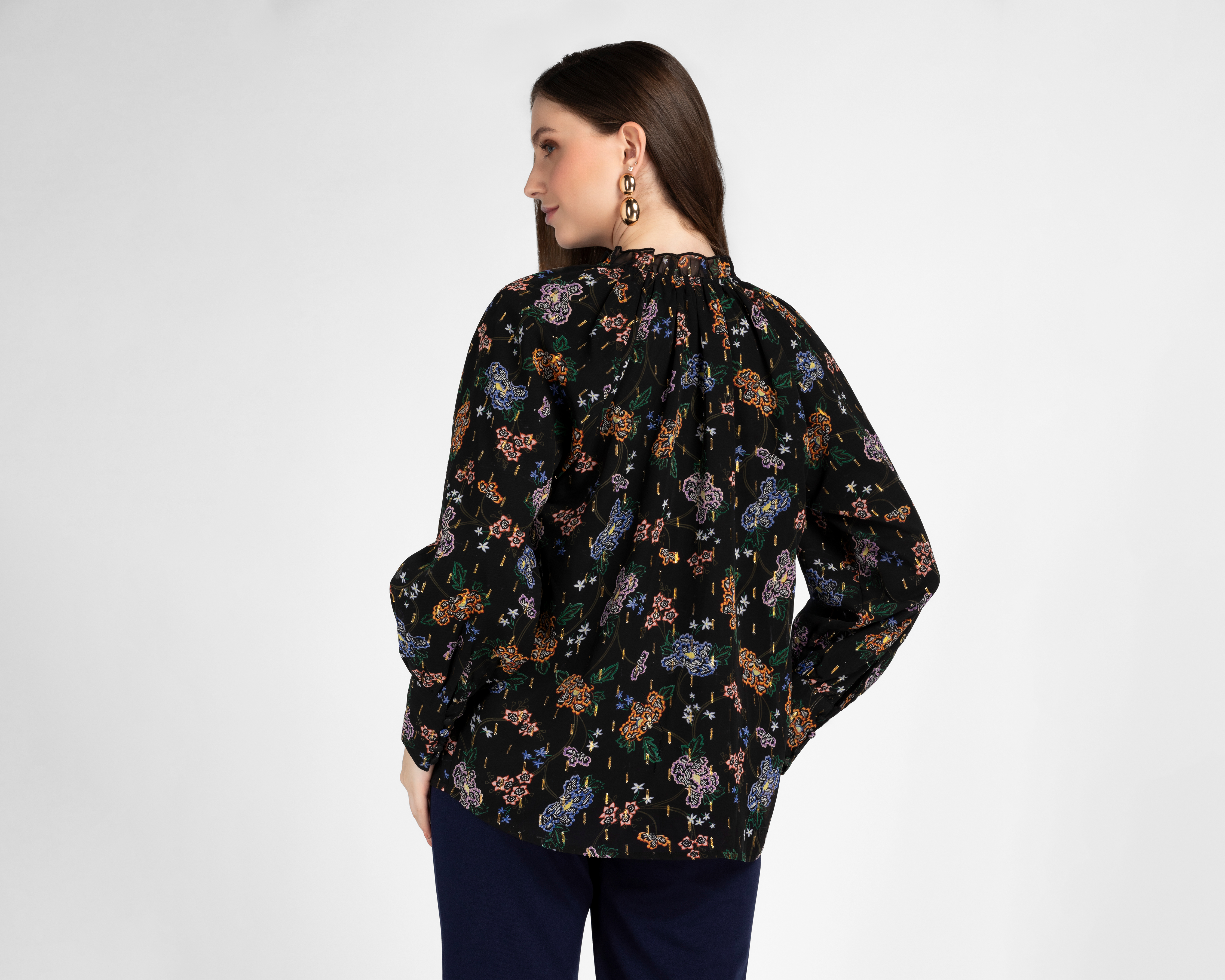 Foto 4 pulgar | Foto 3 | Blusa Sahara Manga Larga para Mujer