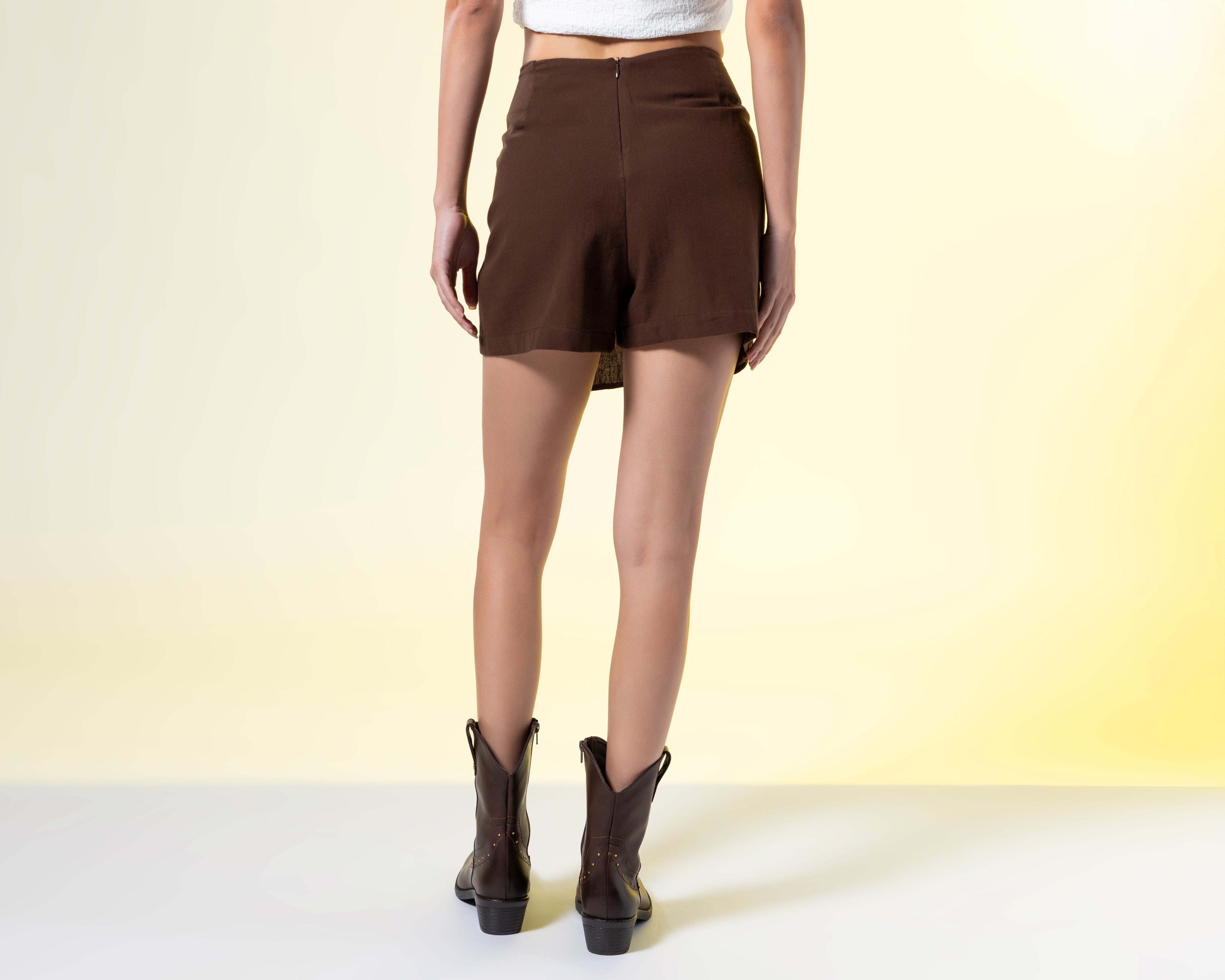 Foto 3 | Foto 3 | Short Falda Strona Café para Mujer