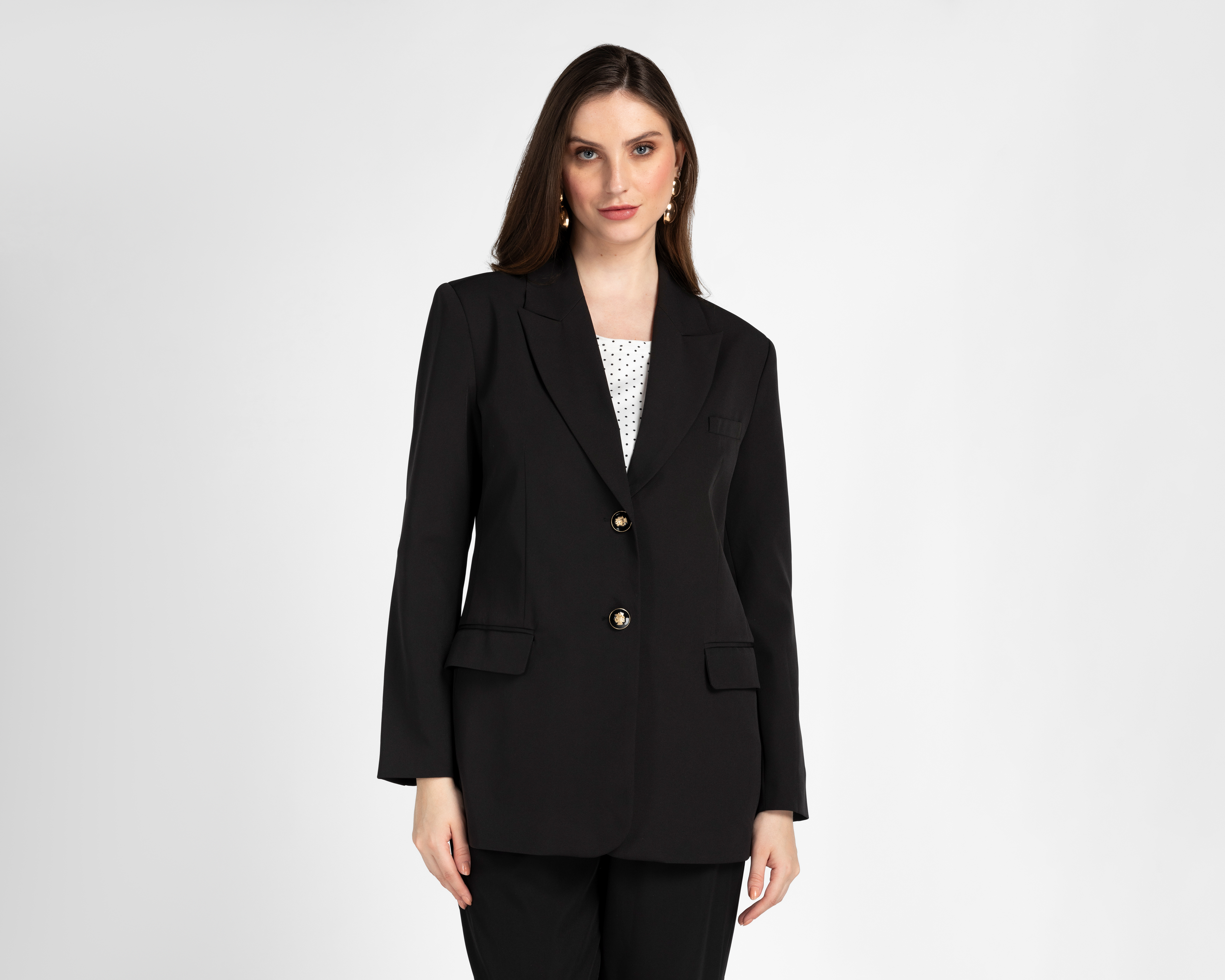 Foto 2 pulgar | Foto 1 | Blazer Negro Sahara para Mujer