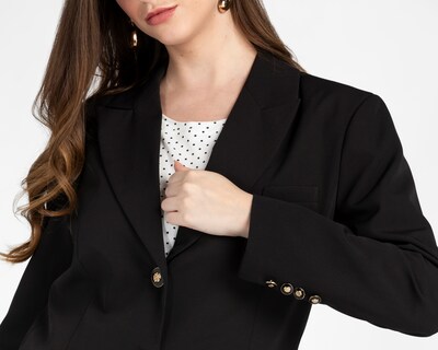 Foto 4 | Foto 4 | Blazer Negro Sahara para Mujer