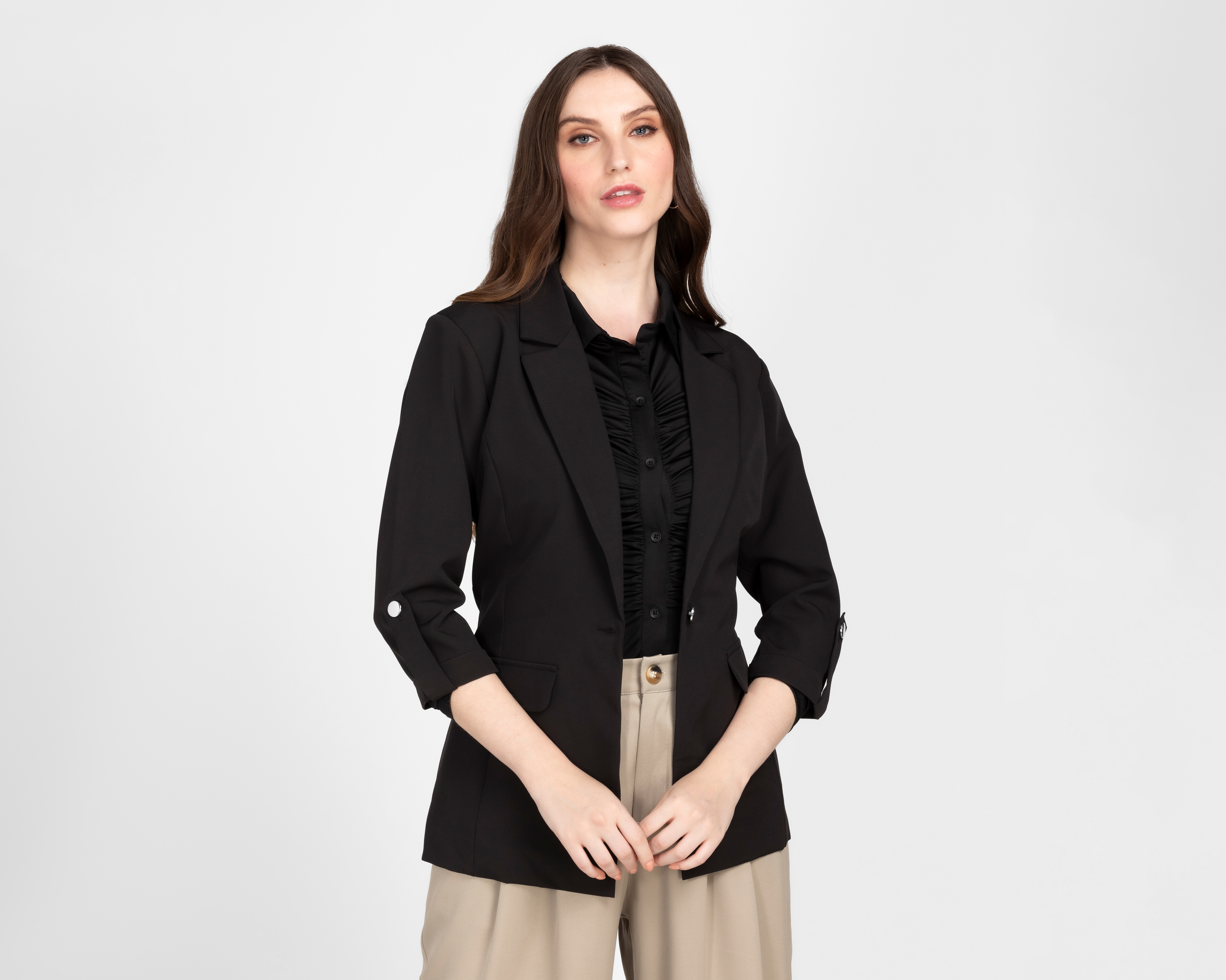 Foto 1 | Foto 1 | Blazer Negro Sahara para Mujer