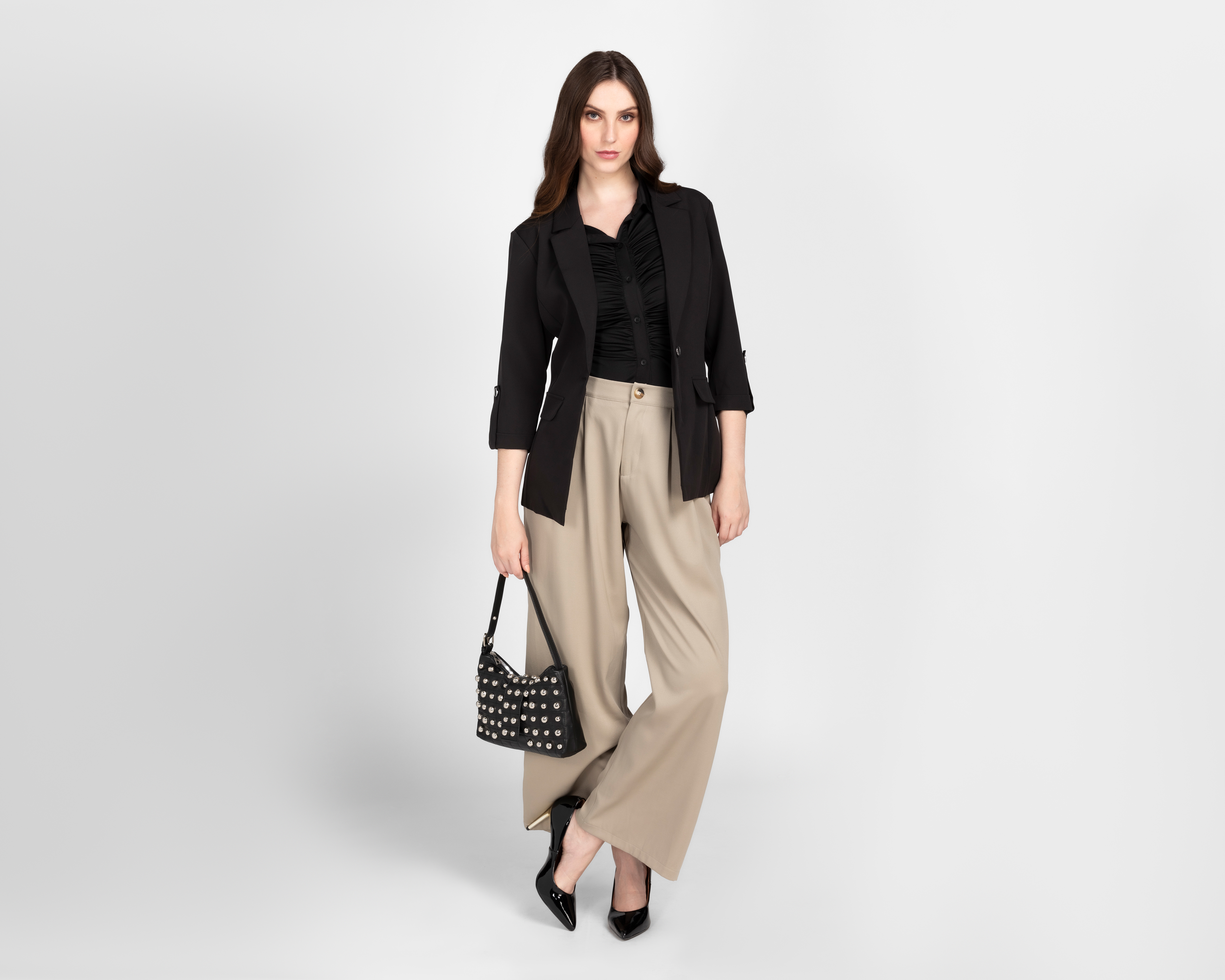 Foto 2 | Foto 2 | Blazer Negro Sahara para Mujer