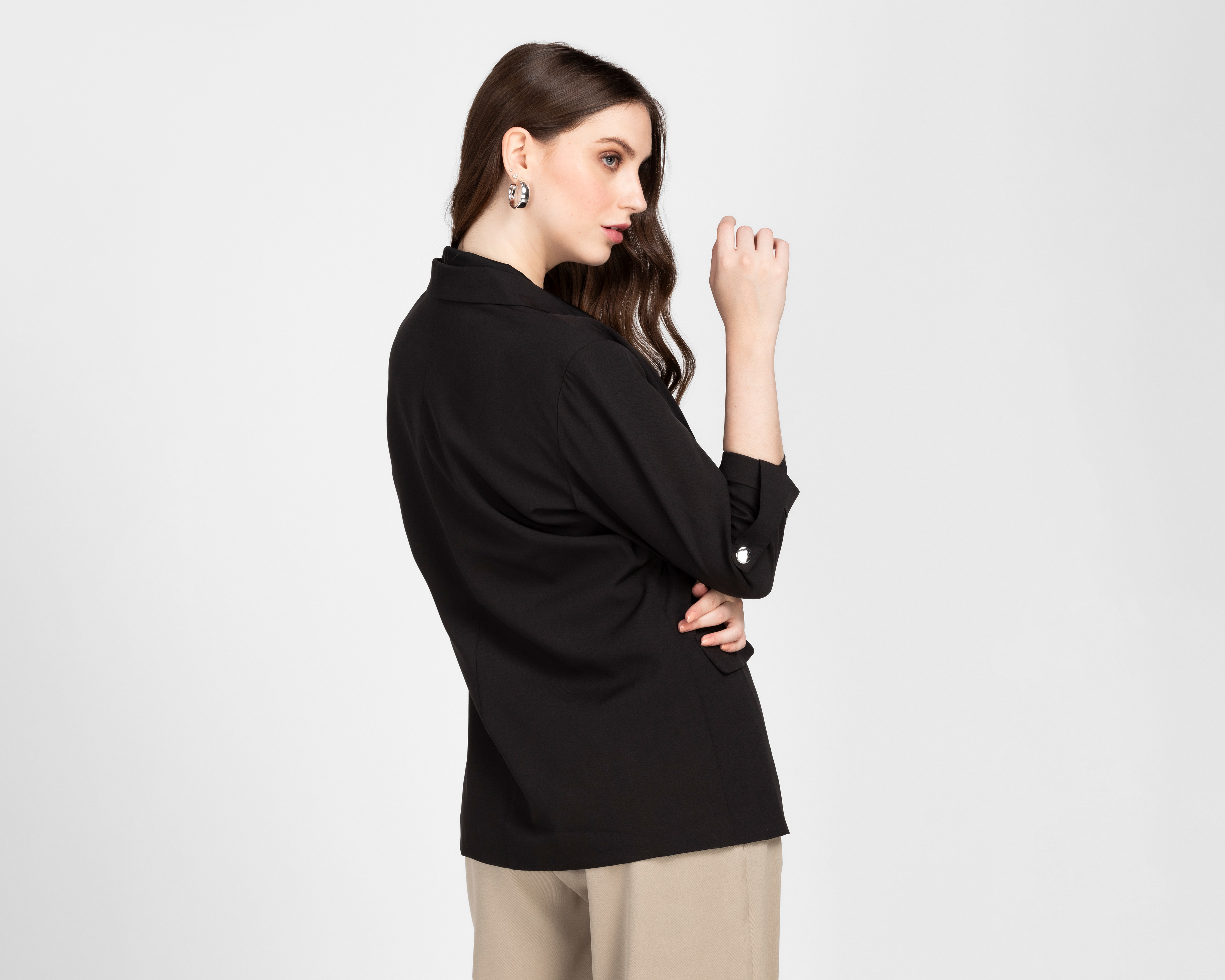 Foto 3 | Foto 3 | Blazer Negro Sahara para Mujer