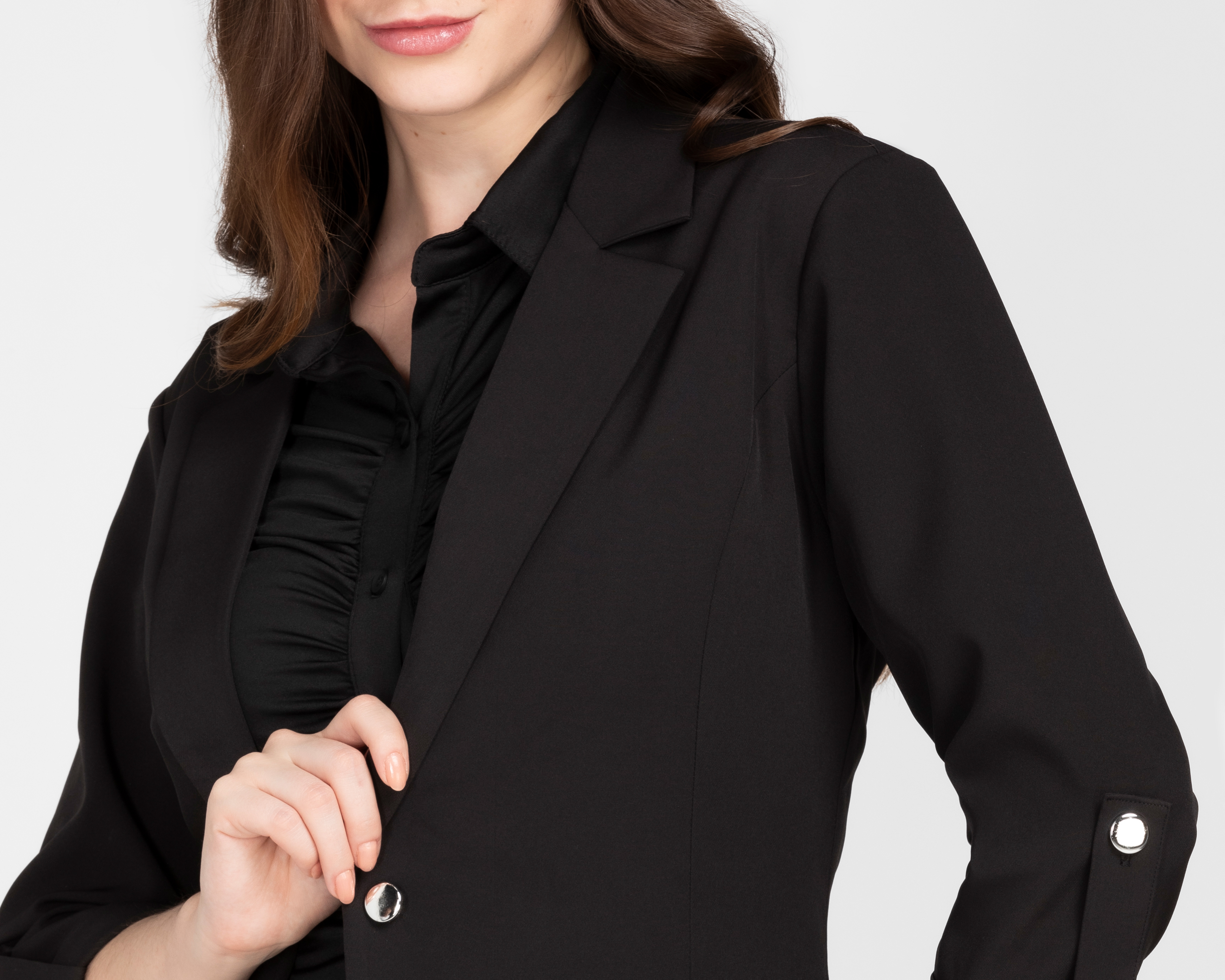 Foto 4 | Foto 4 | Blazer Negro Sahara para Mujer