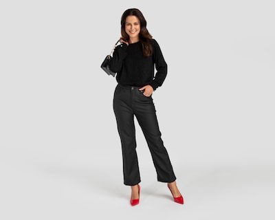 Foto 2 | Foto 2 | Pantalón Ancho Sahara Negro para Mujer