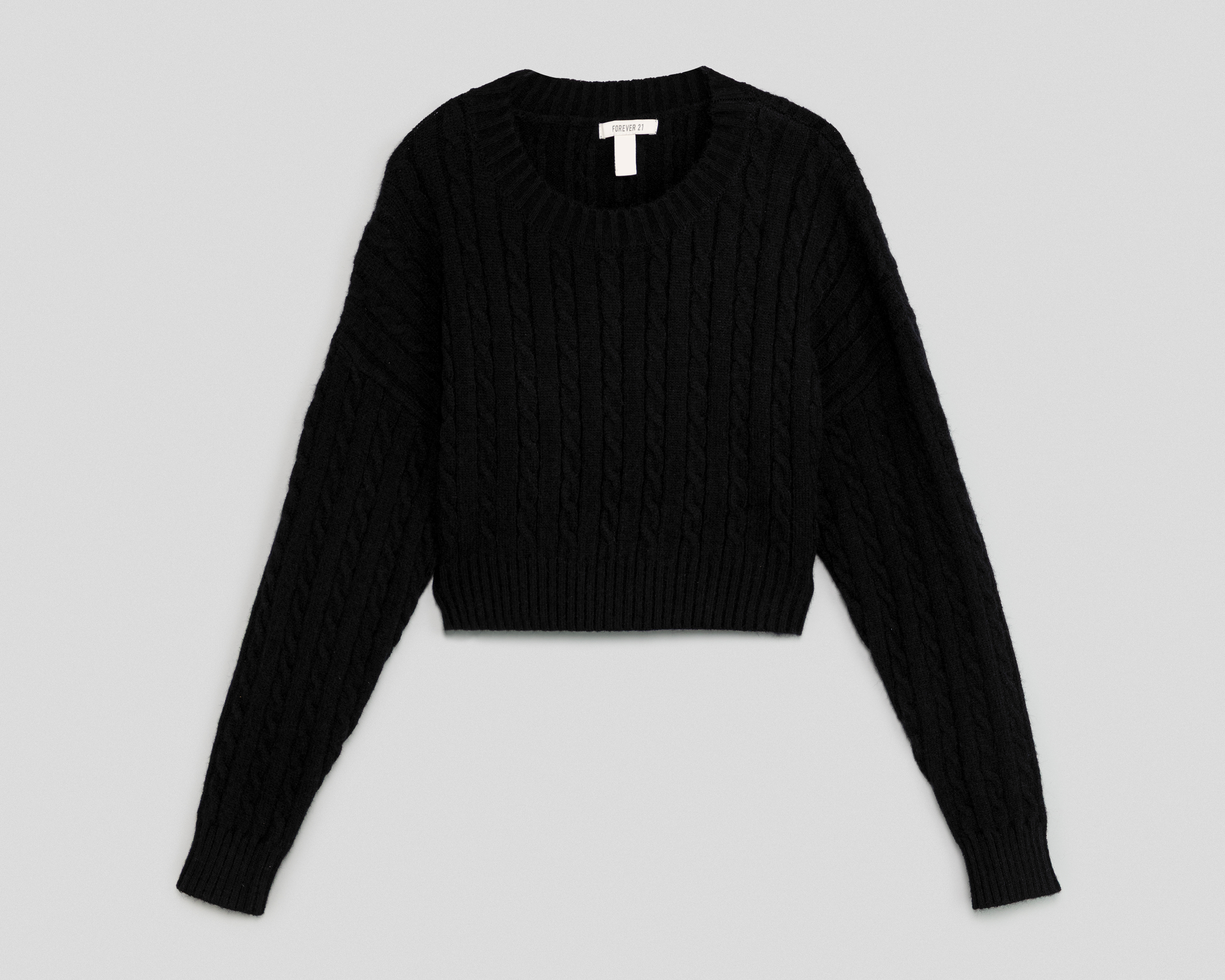 Foto 2 pulgar | Foto 1 | Suéter Negro Forever 21 para Mujer