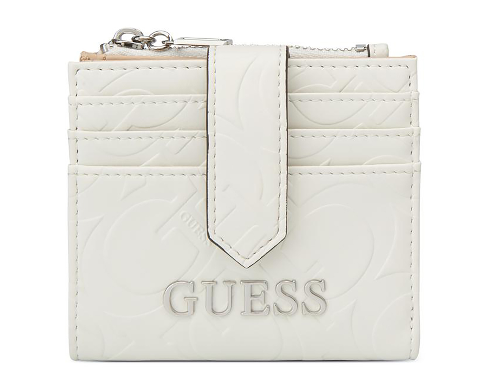 Foto 2 pulgar | Foto 1 | Tarjetero para Mujer Guess Blanco
