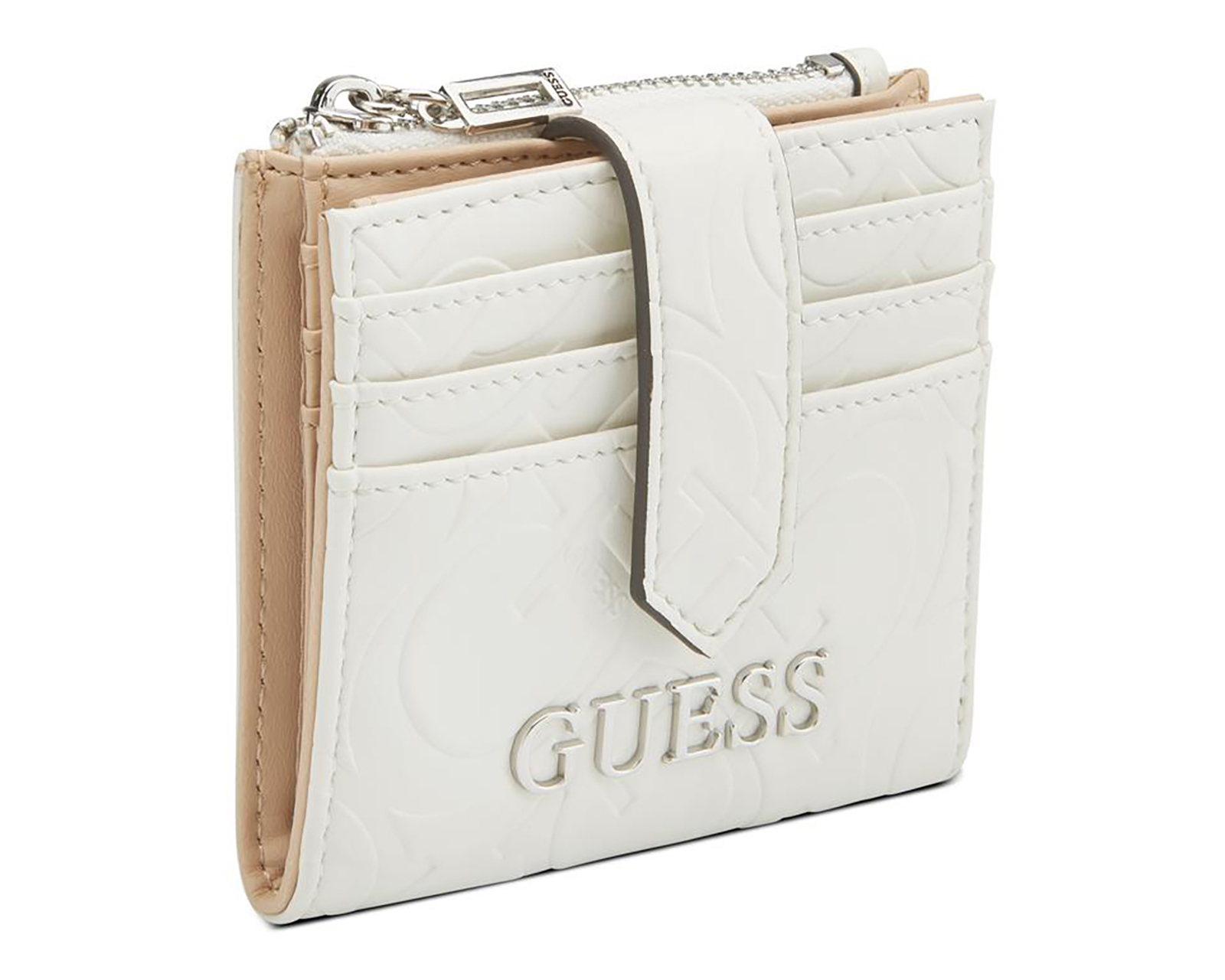 Foto 3 pulgar | Foto 2 | Tarjetero para Mujer Guess Blanco