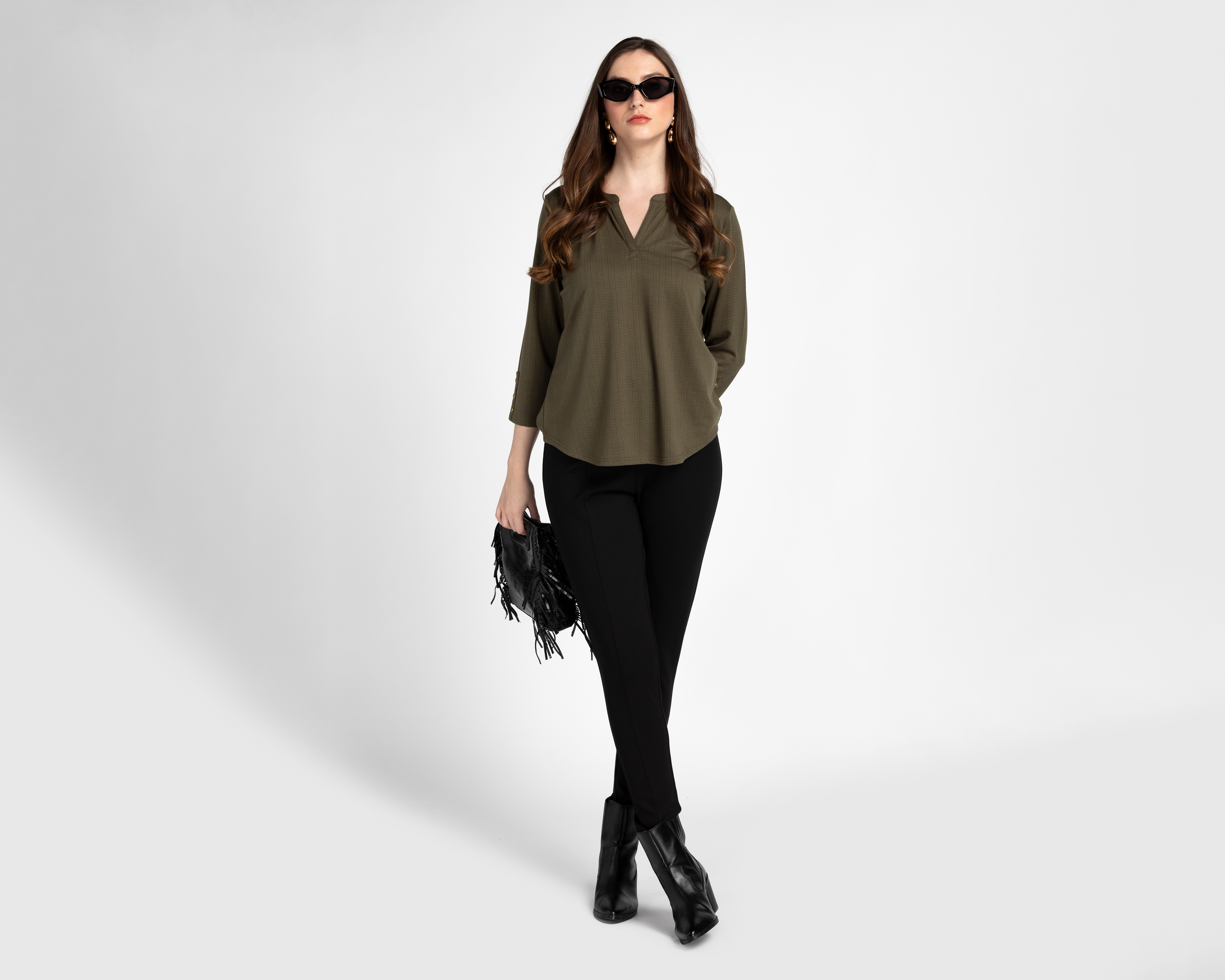 Foto 3 pulgar | Foto 2 | Leggings Negros Sahara para Mujer