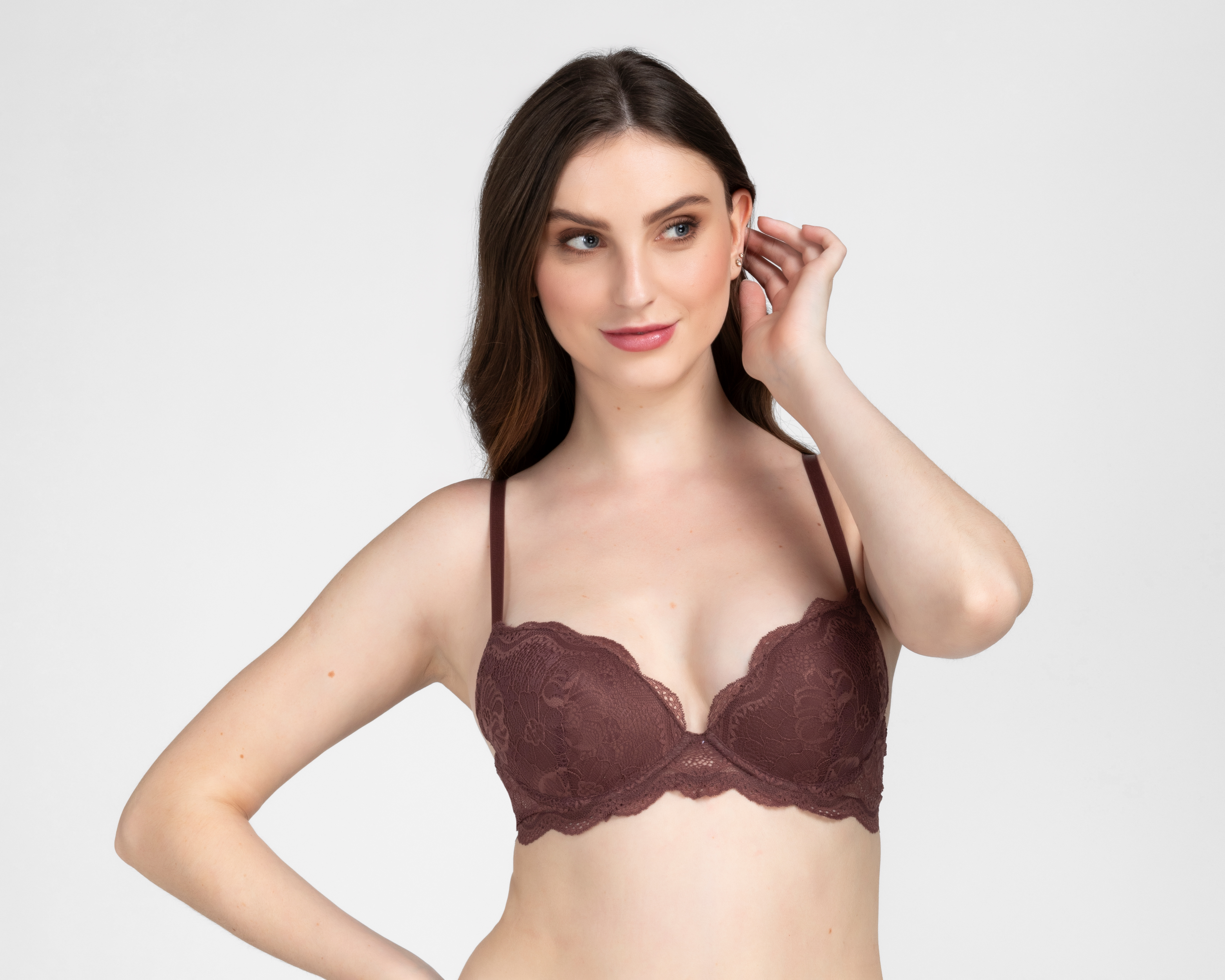 Foto 2 | Foto 2 | Brasier con Encaje Eva tu Estilo Íntimo Media Copa para Mujer