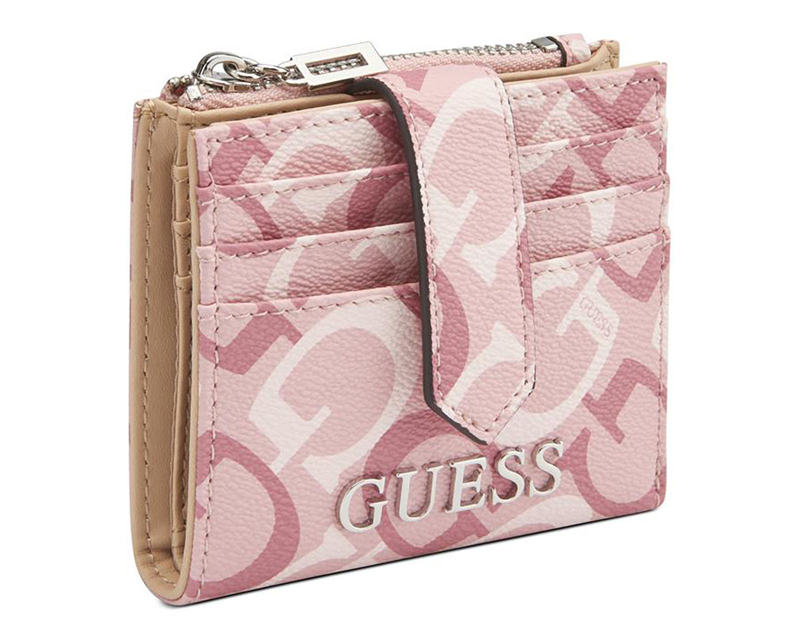 Foto 3 pulgar | Foto 2 | Tarjetero para Mujer Guess Rosa