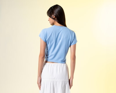 Foto 3 | Foto 3 | Playera Azul Strona para Mujer