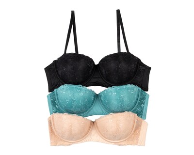 Foto 1 | Foto 1 | Brasier con Encaje Eva tu Estilo Íntimo Media Copa 3 Pack