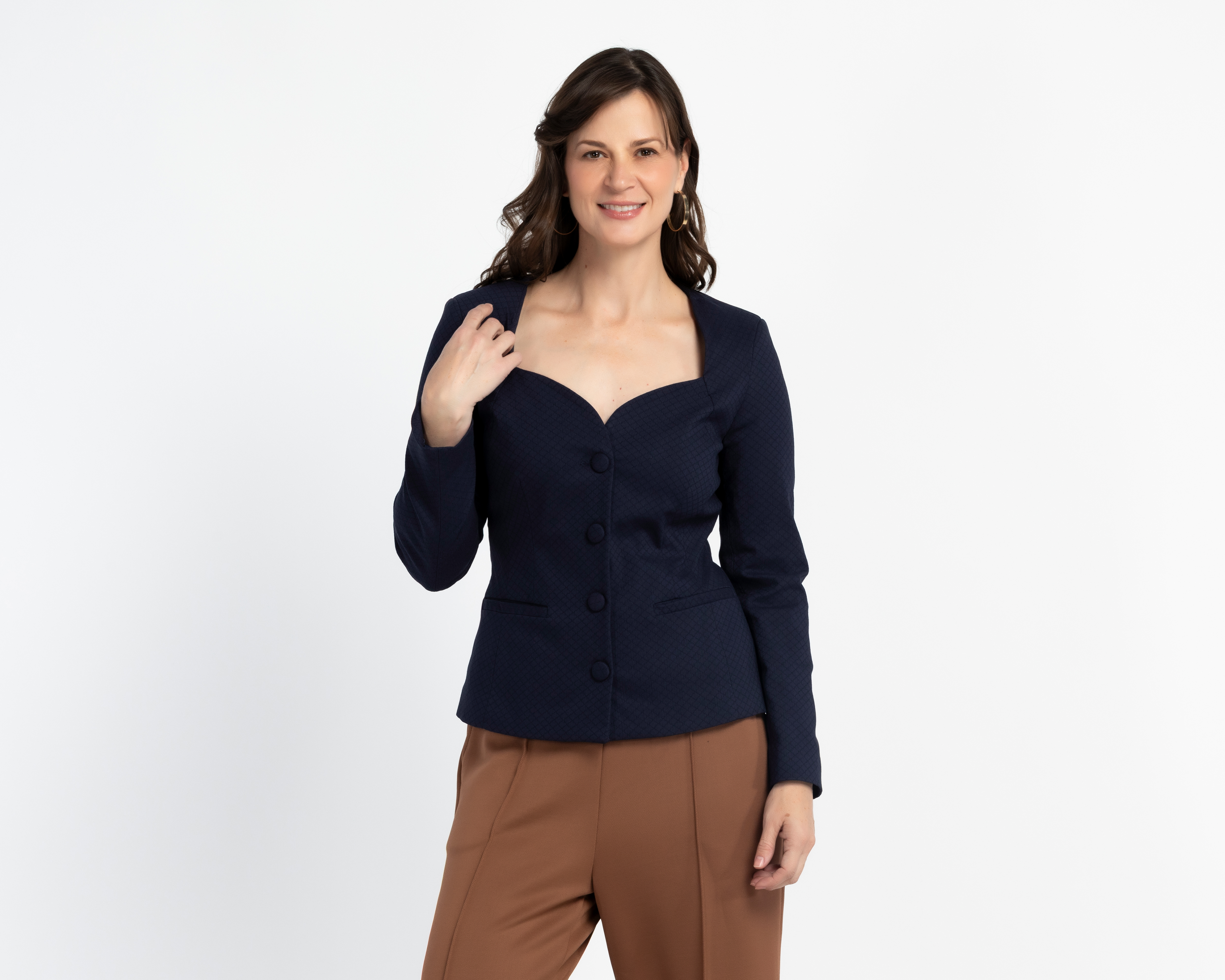 Saco de Vestir Azul Marino Alexis para Mujer