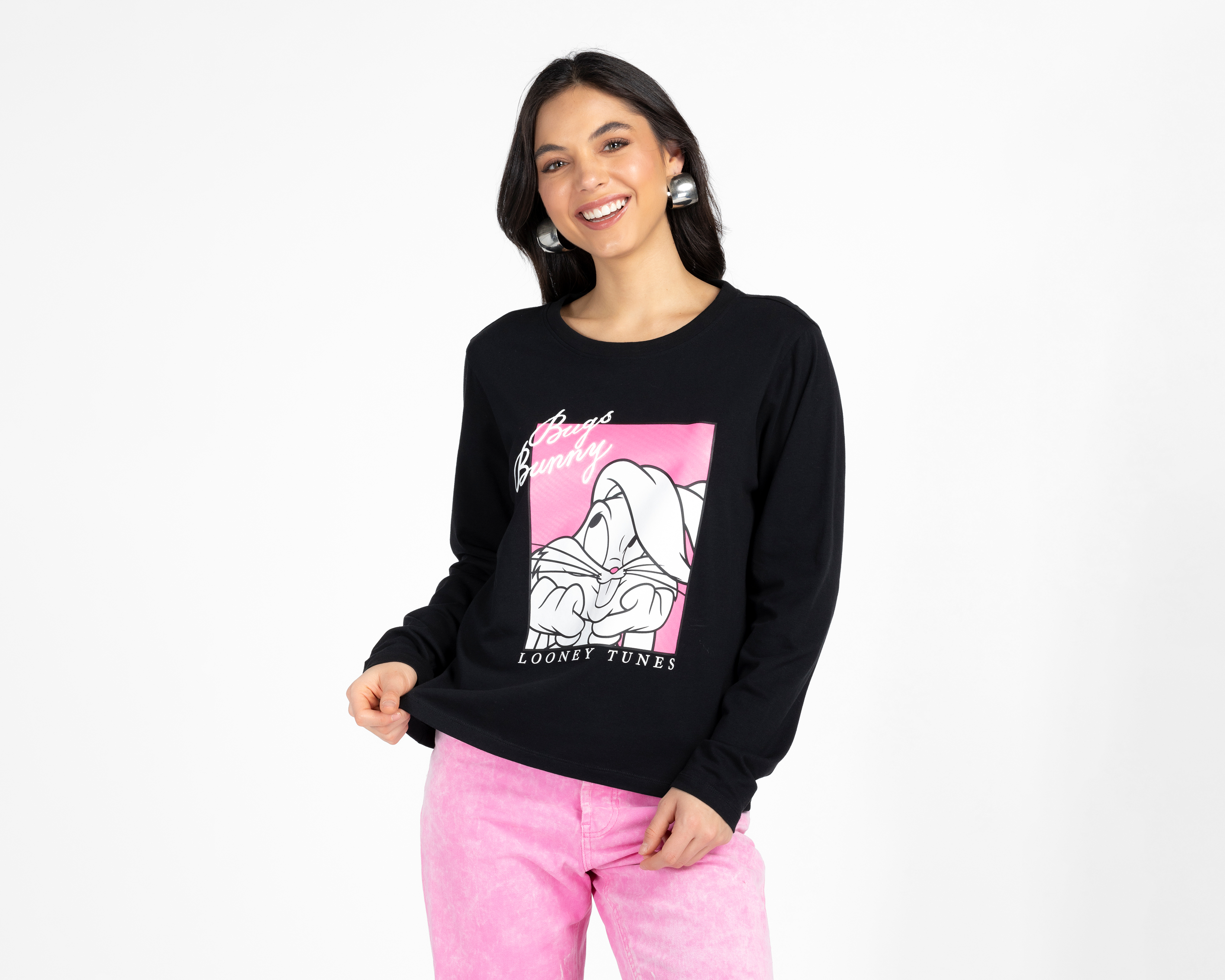 Foto 2 pulgar | Foto 1 | Sudadera Estampada Looney Tunes para Mujer
