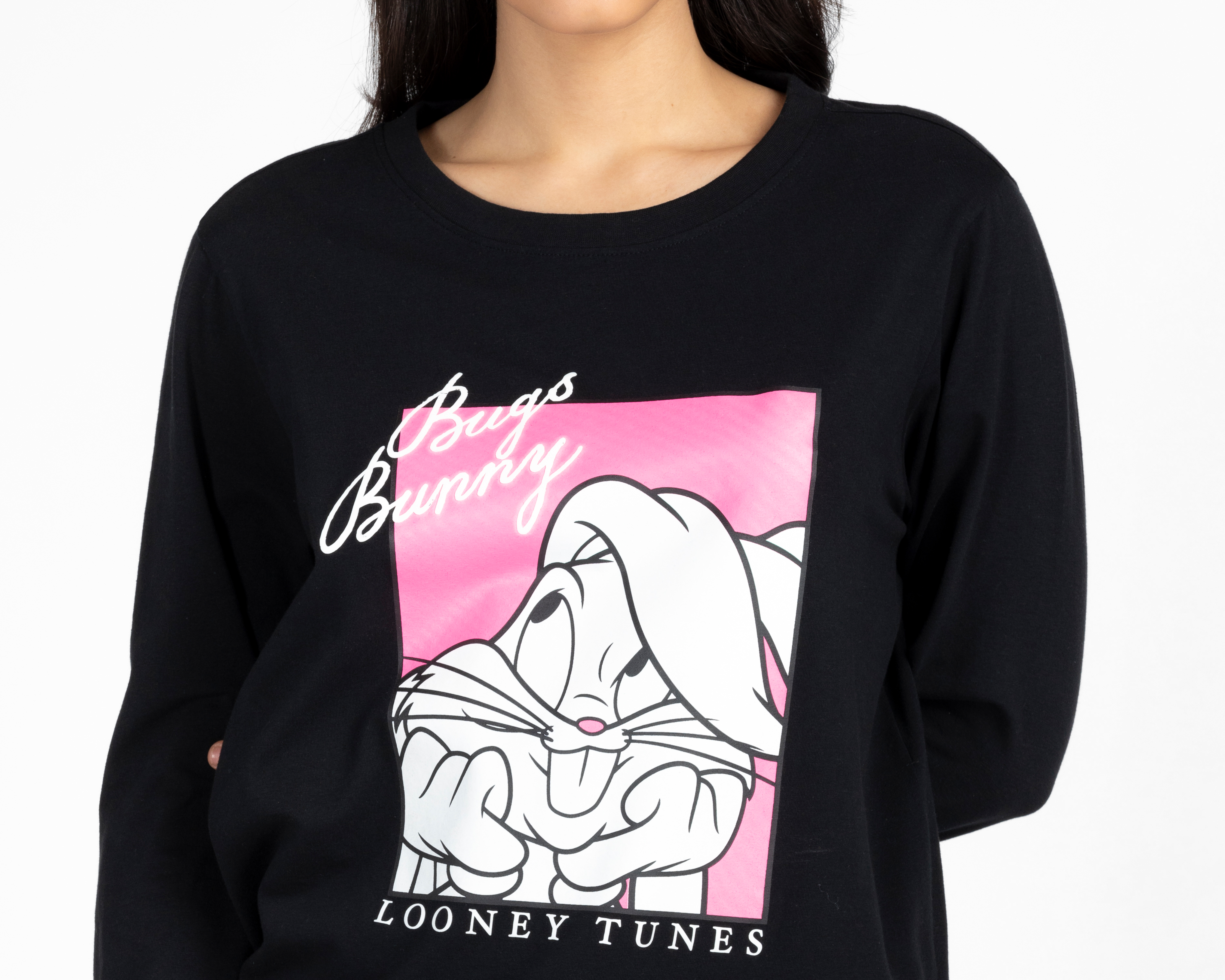 Foto 4 pulgar | Foto 3 | Sudadera Estampada Looney Tunes para Mujer