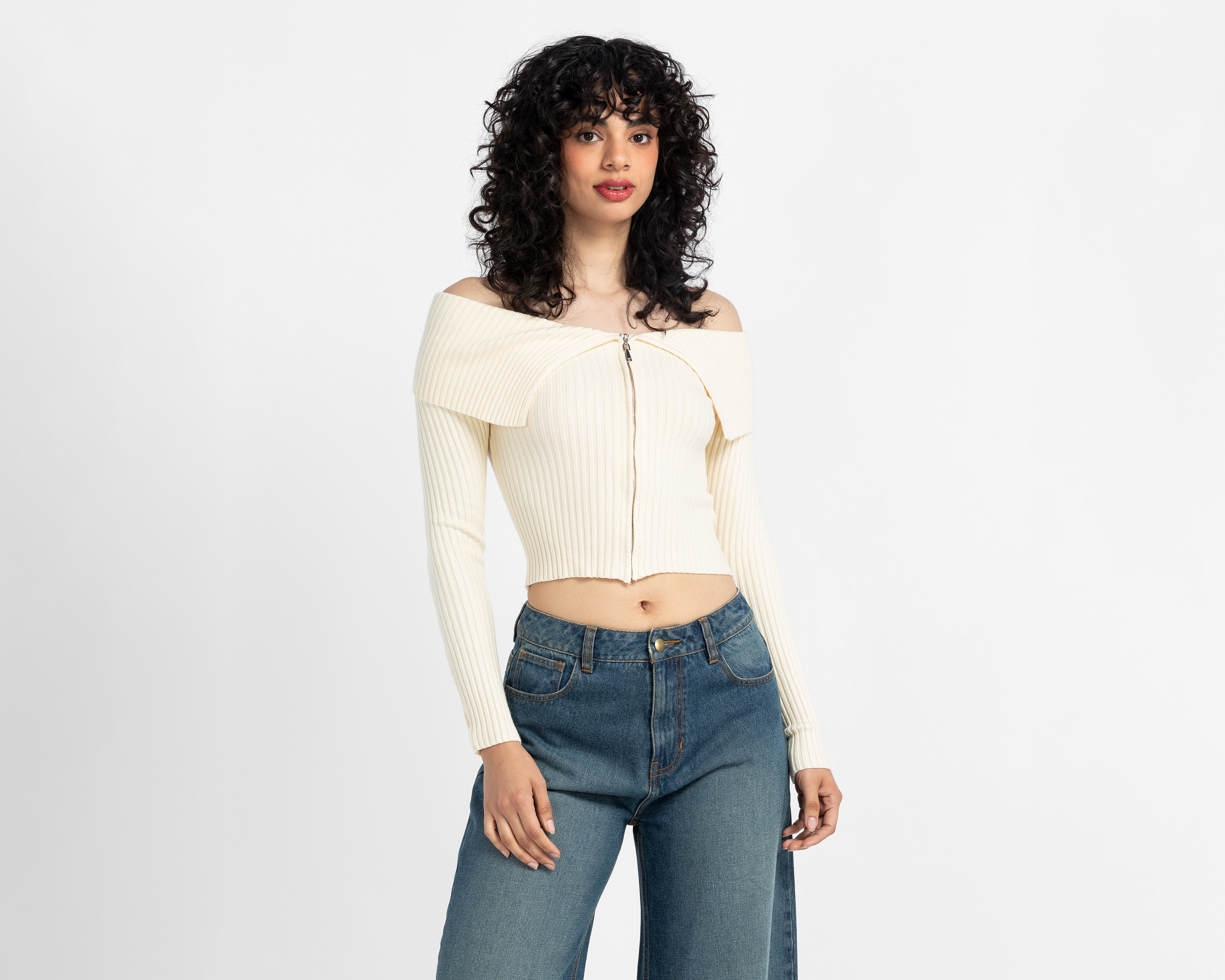 Foto 2 pulgar | Foto 1 | Suéter con Cierre Forever 21 para Mujer