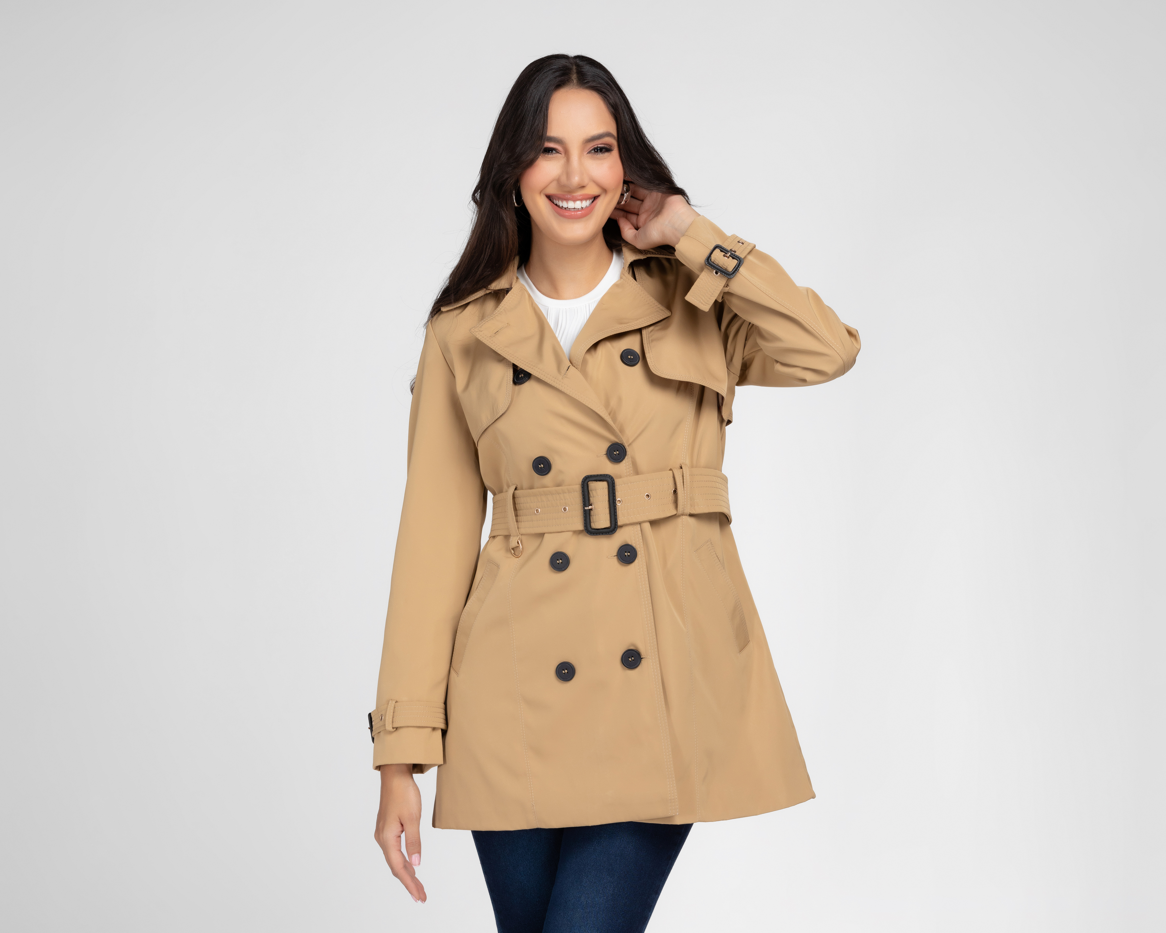 Foto 1 | Foto 1 | Gabardina con Botones Sahara para Mujer