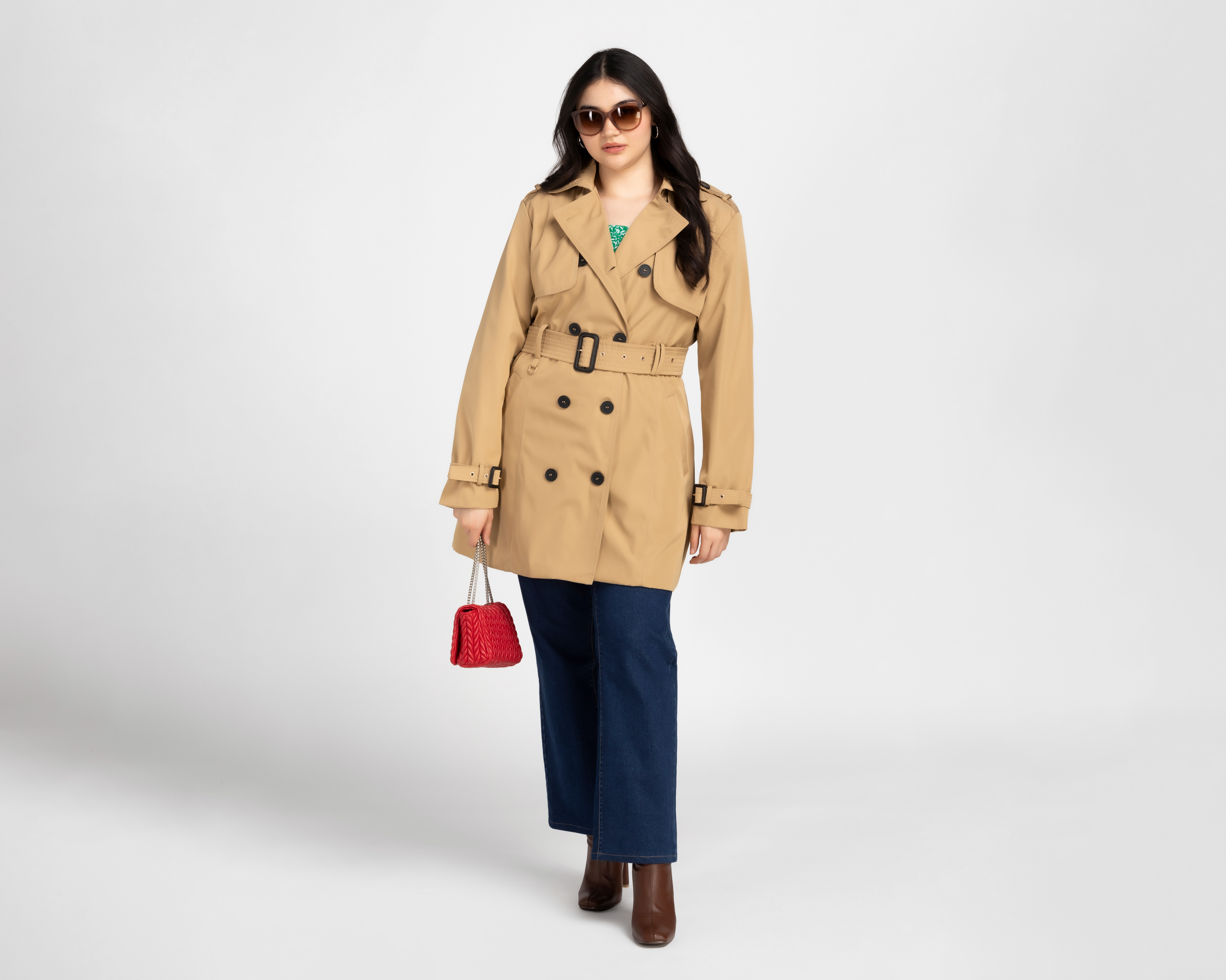 Foto 5 | Foto 5 | Gabardina con Botones Sahara para Mujer