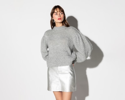 Foto 2 | Foto 2 | Suéter Plateado Thinner para Mujer