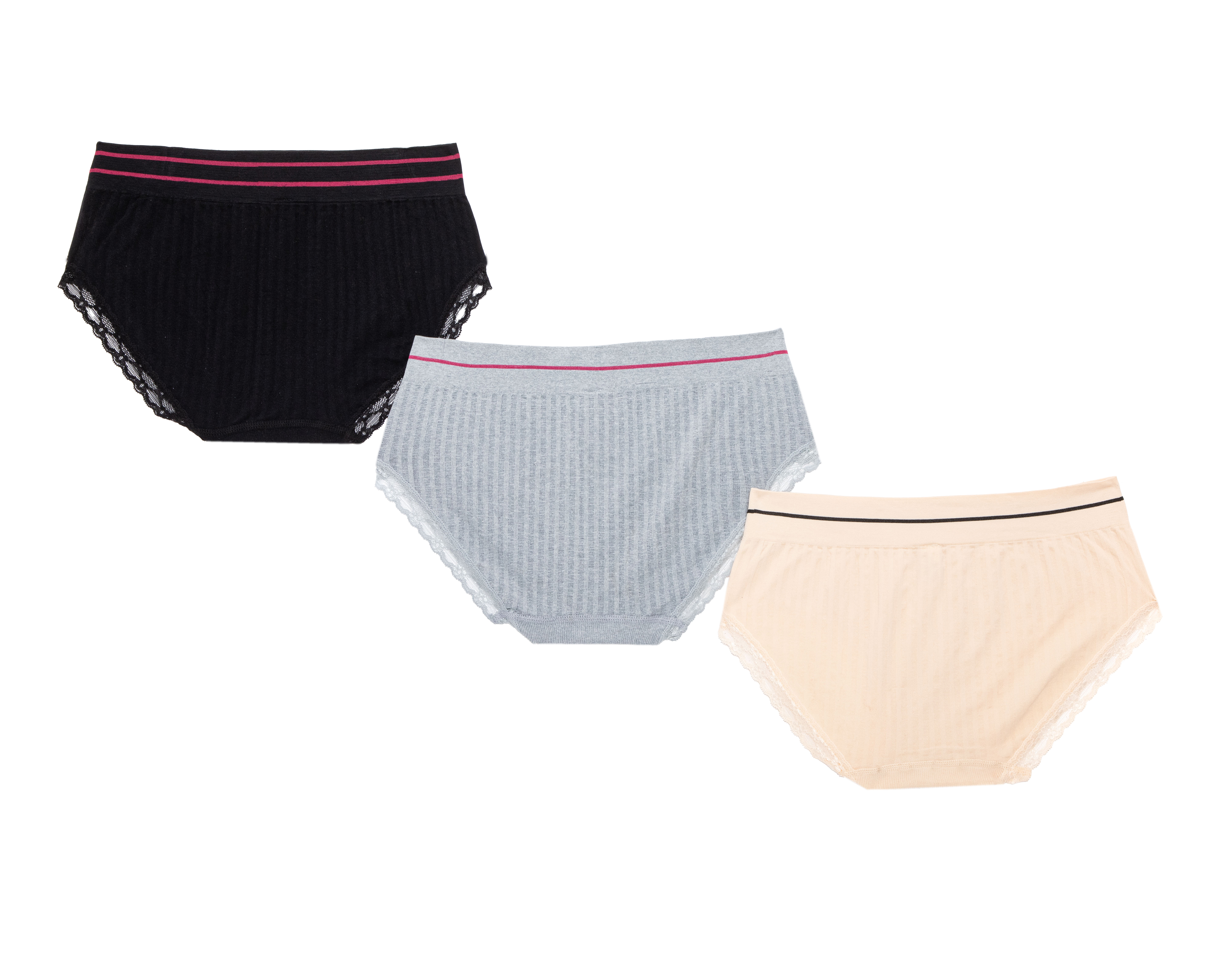 Foto 3 pulgar | Foto 2 | Pantaleta Beauty Secret para Mujer 3 Piezas