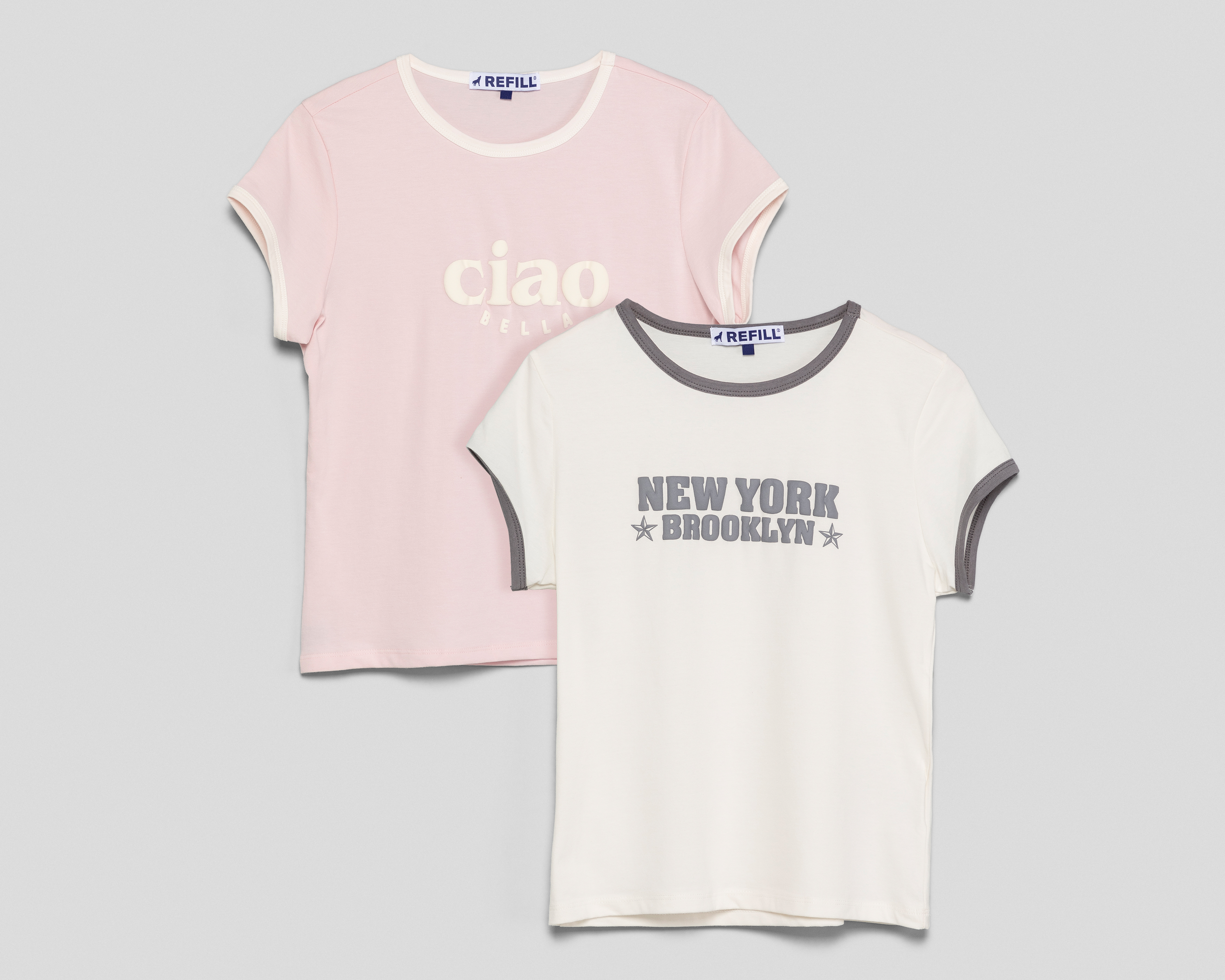 Foto 2 pulgar | Foto 1 | Playera Refill para Mujer 2 Piezas