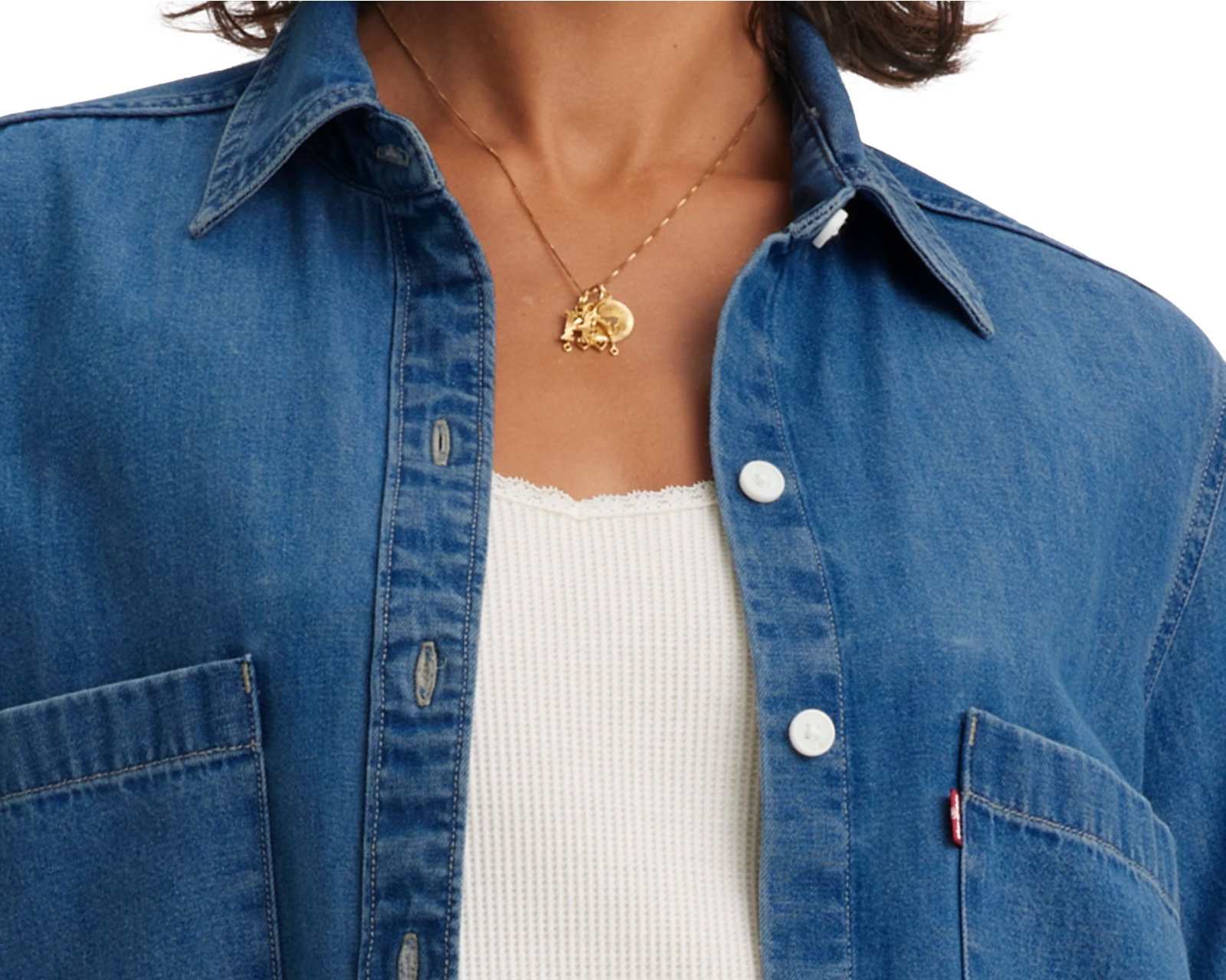 Foto 4 pulgar | Foto 3 | Camisa Levi's Manga Larga para Mujer