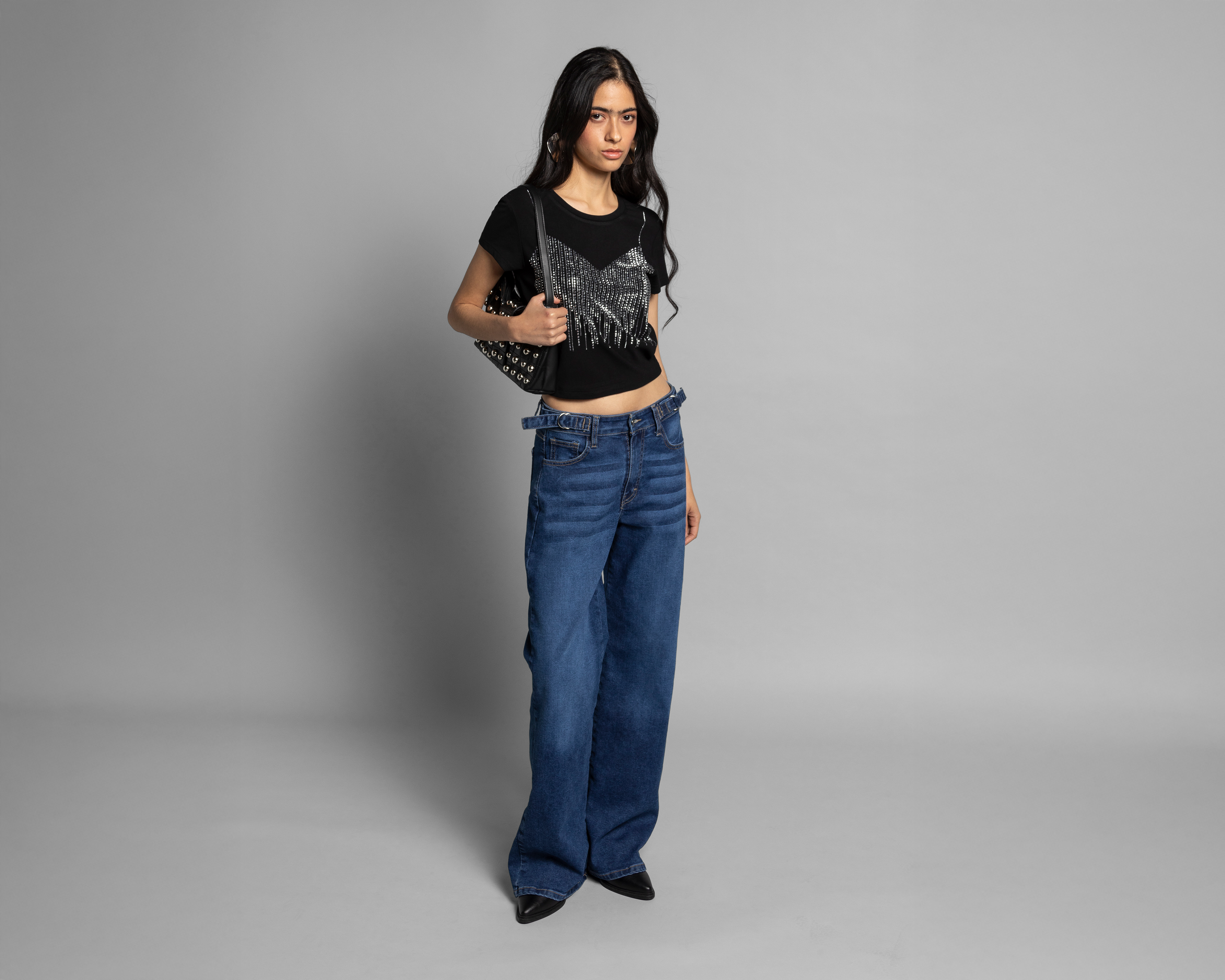 Foto 3 pulgar | Foto 2 | Blusa Strona Manga Corta para Mujer