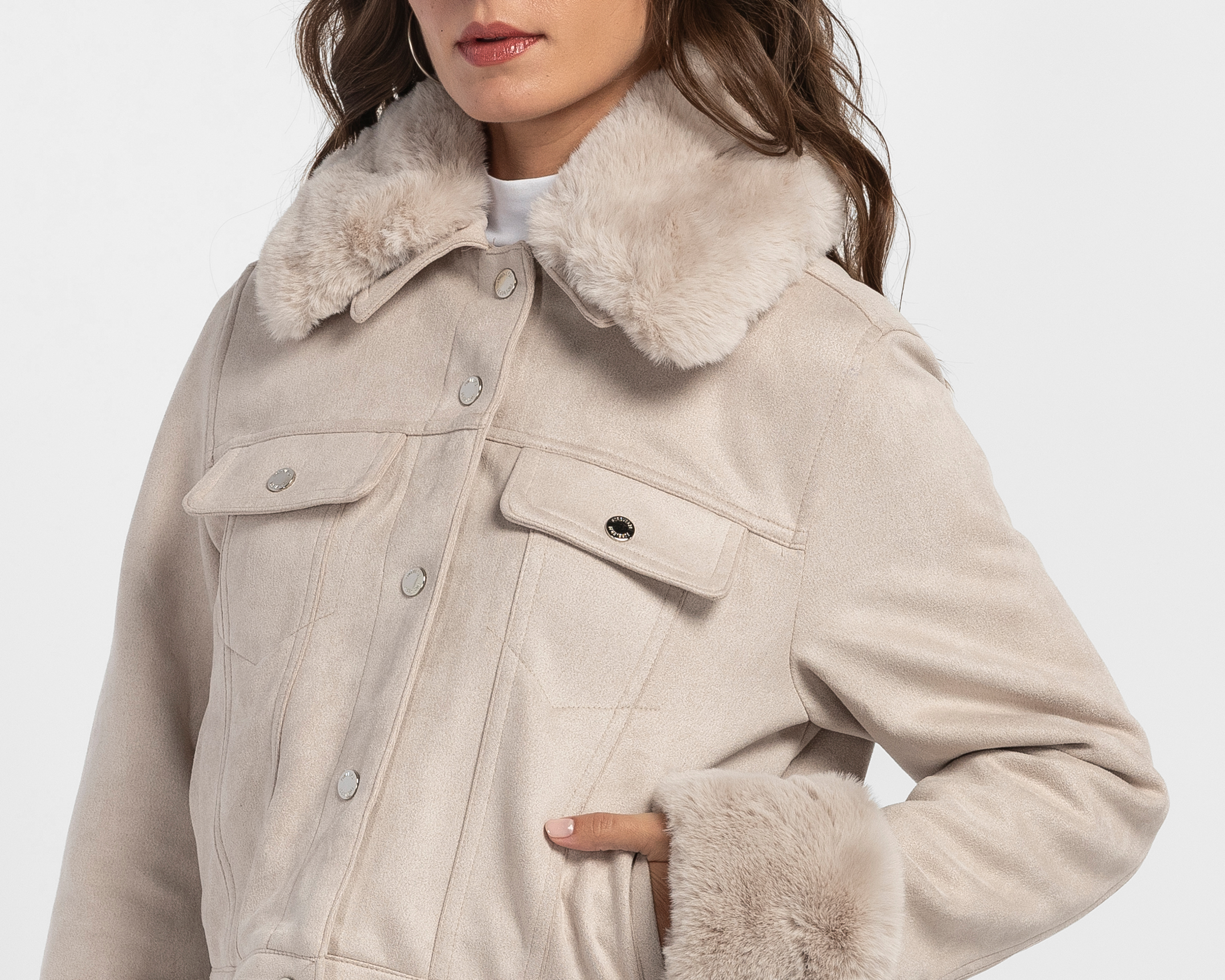 Foto 4 | Foto 4 | Chamarra Afelpada Forever 21 para Mujer