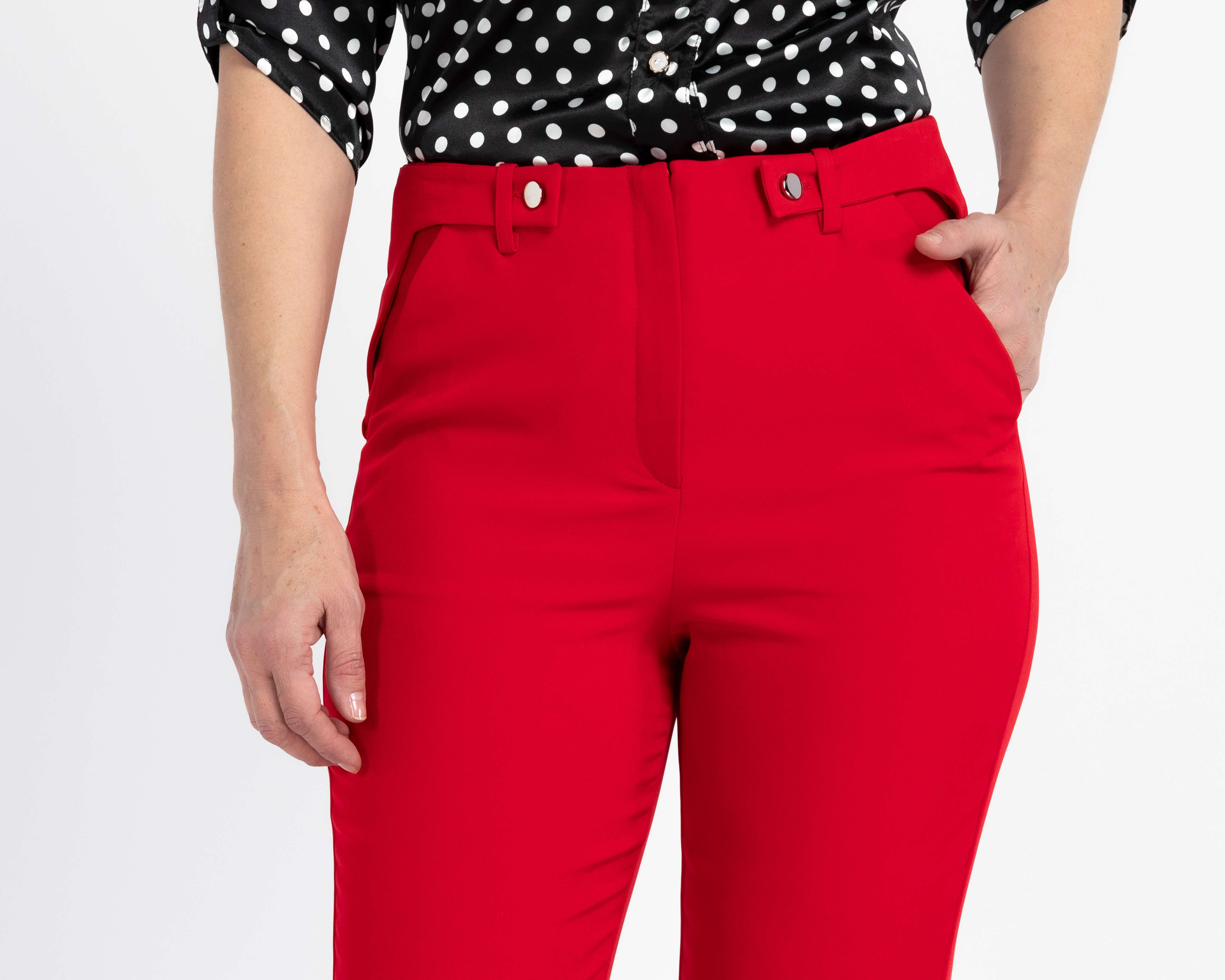 Foto 4 | Foto 4 | Pantalón de Vestir Alexis Rojo para Mujer
