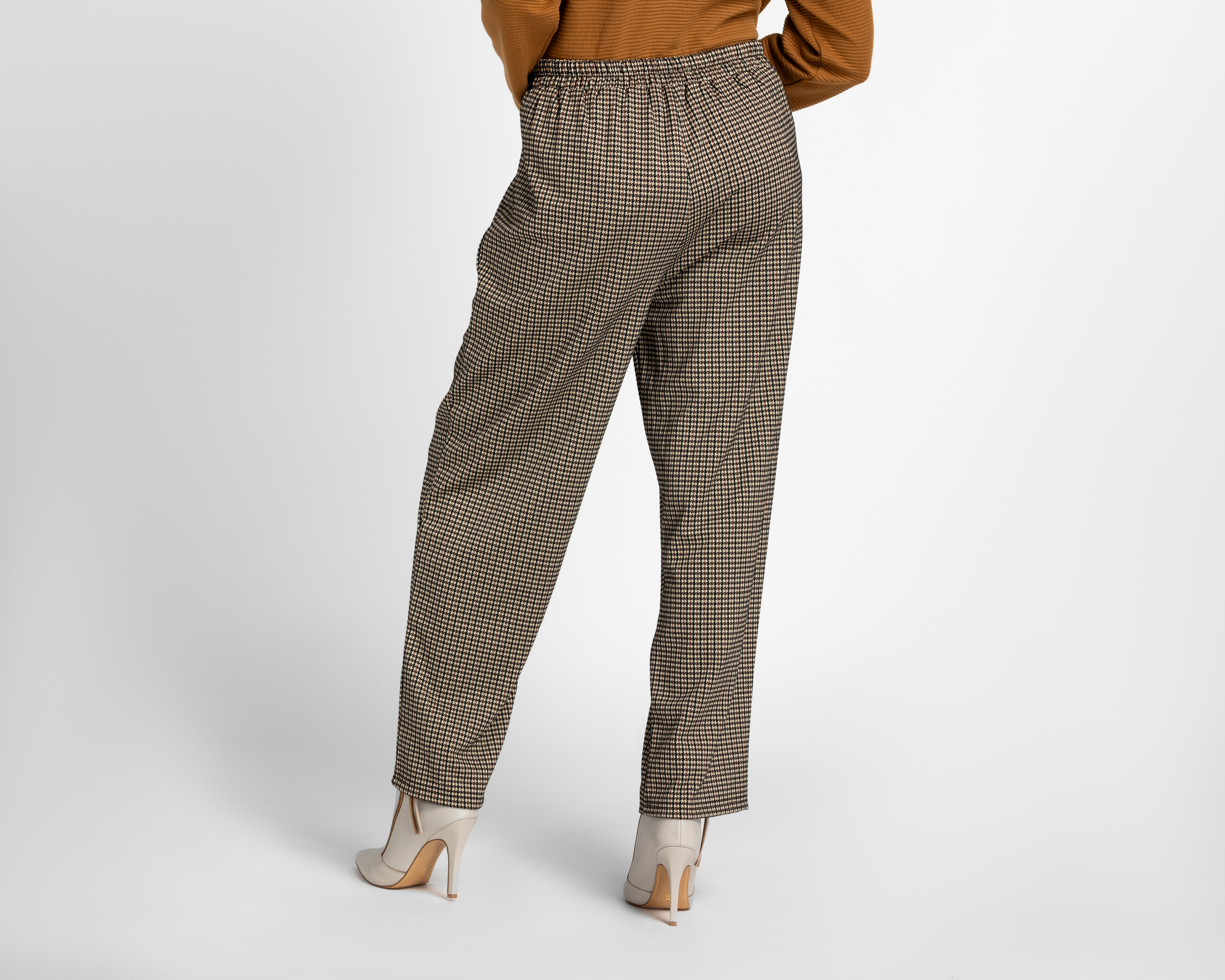 Foto 4 pulgar | Foto 3 | Pantalón Recto Lady Sun Café para Mujer