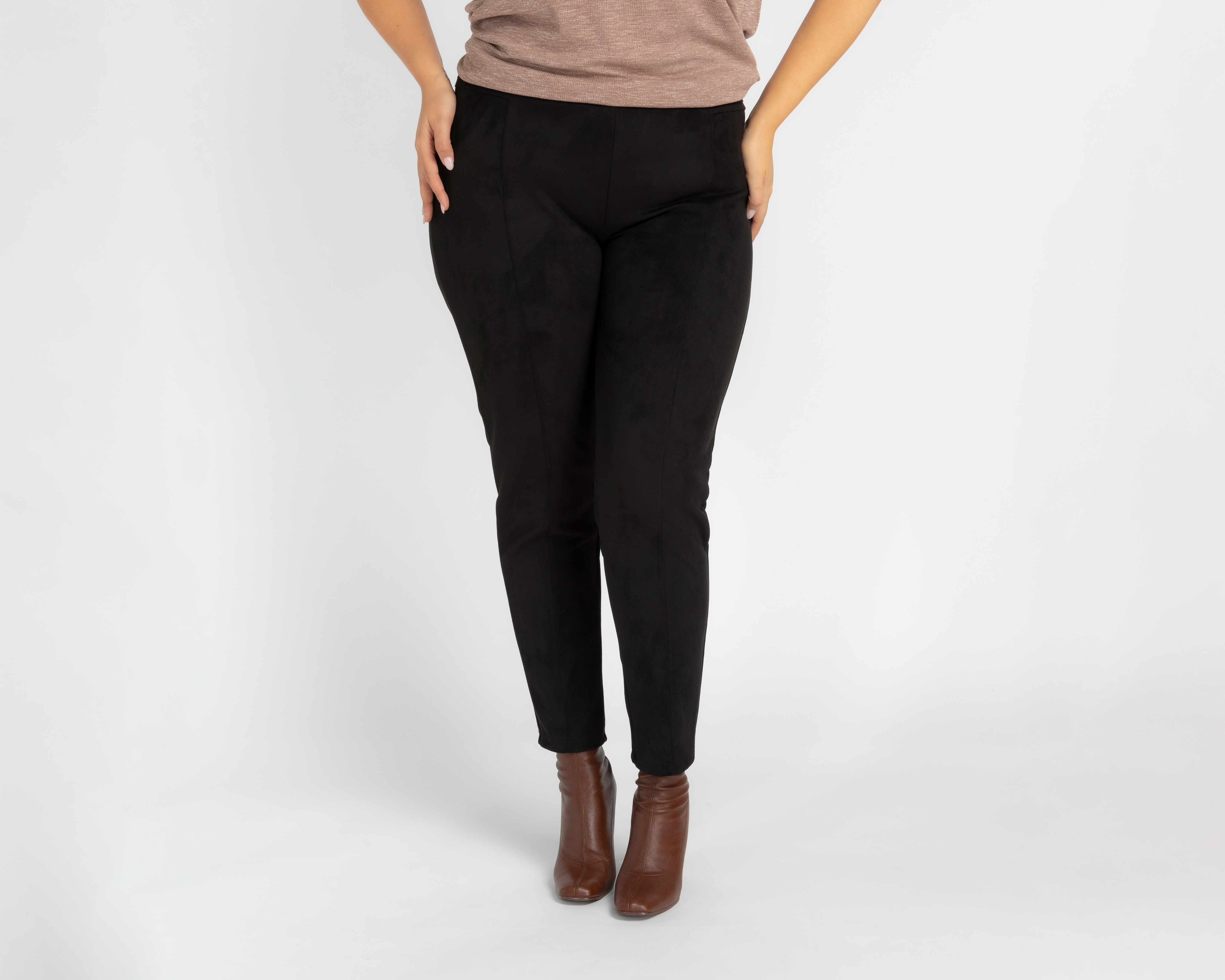 Foto 5 pulgar | Foto 4 | Leggings Casuales Suede Sahara para Mujer