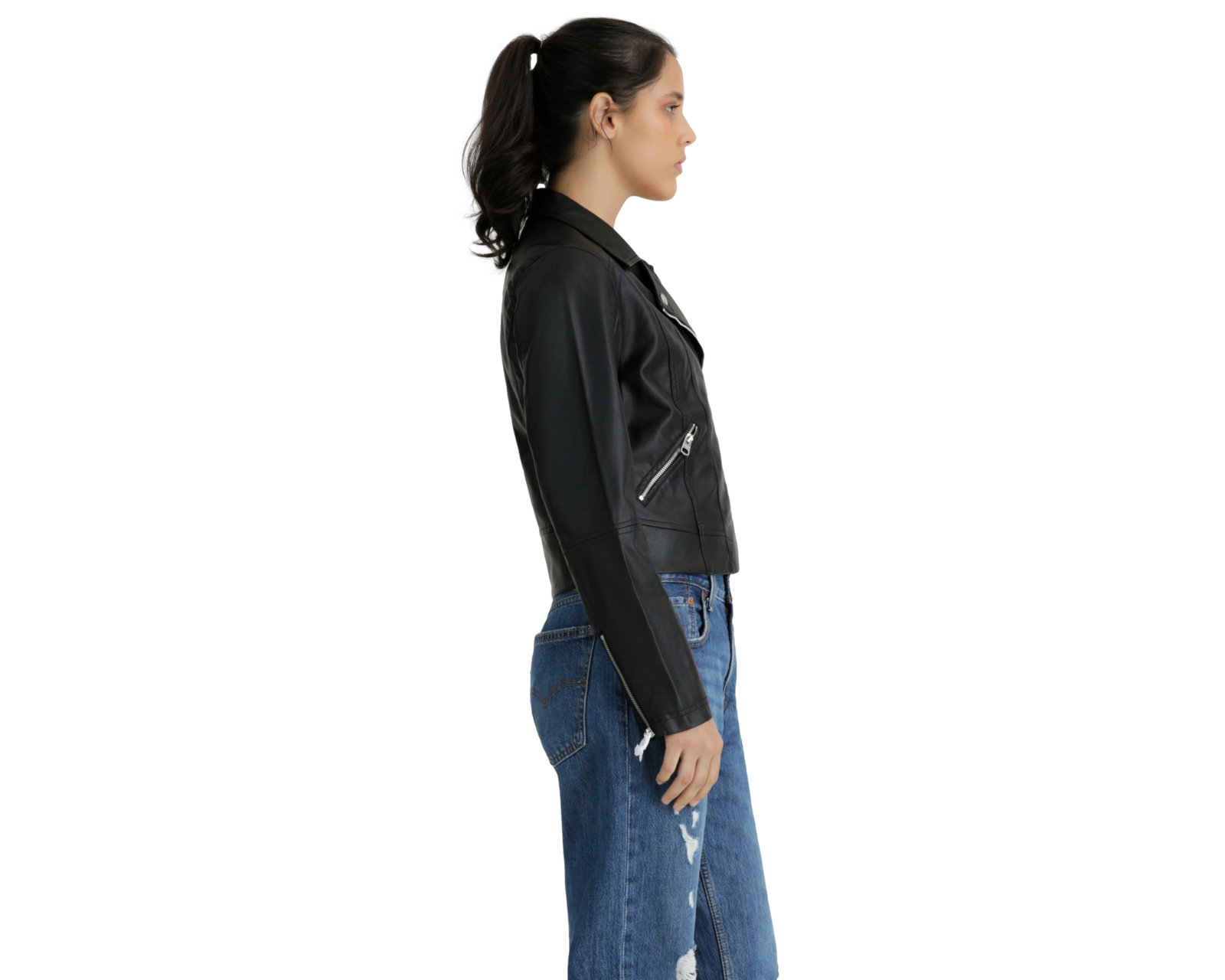 Foto 5 | Foto 5 | Chamarra Negra Levi's para Mujer