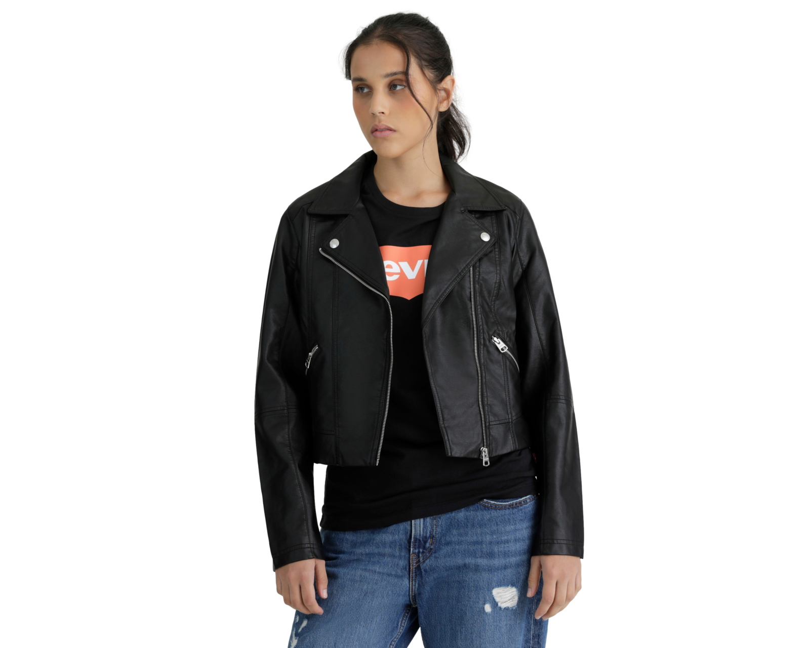 Foto 7 | Foto 7 | Chamarra Negra Levi's para Mujer