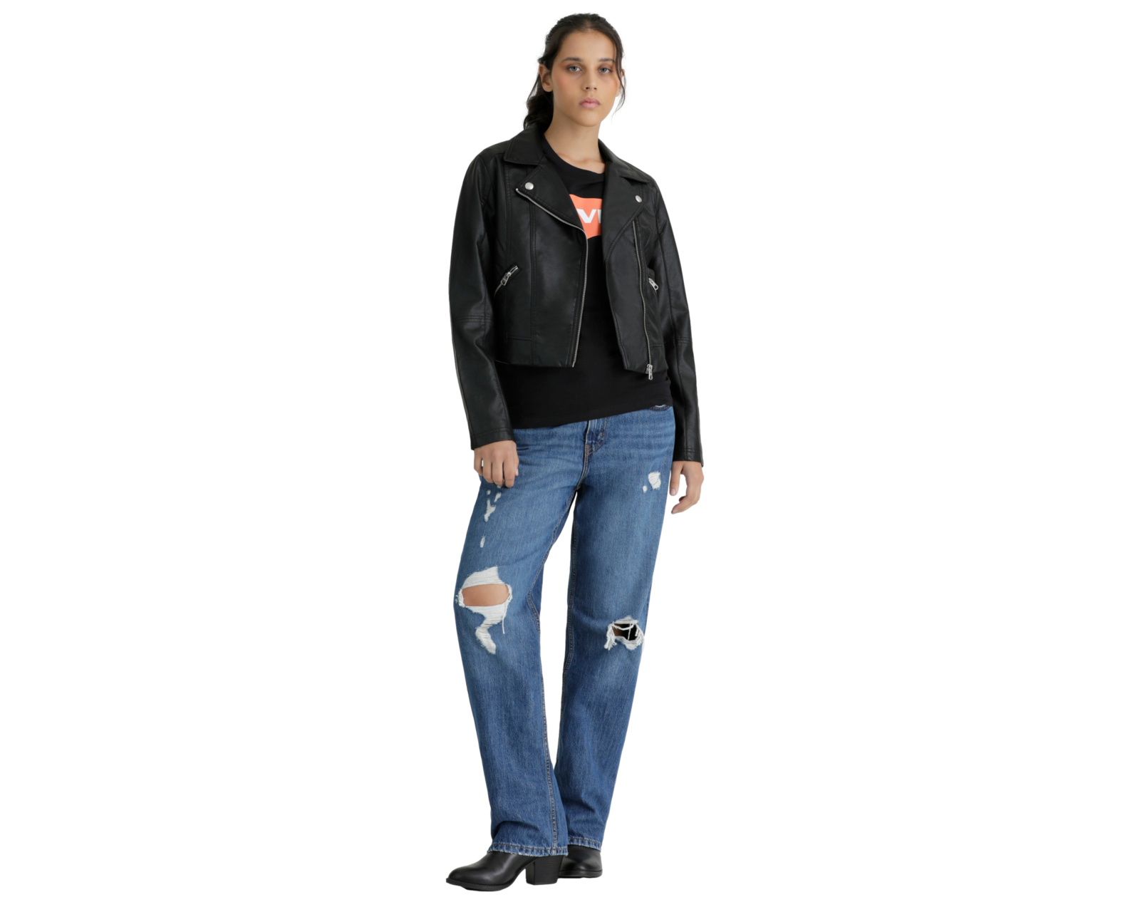 Foto 9 pulgar | Foto 8 | Chamarra Negra Levi's para Mujer