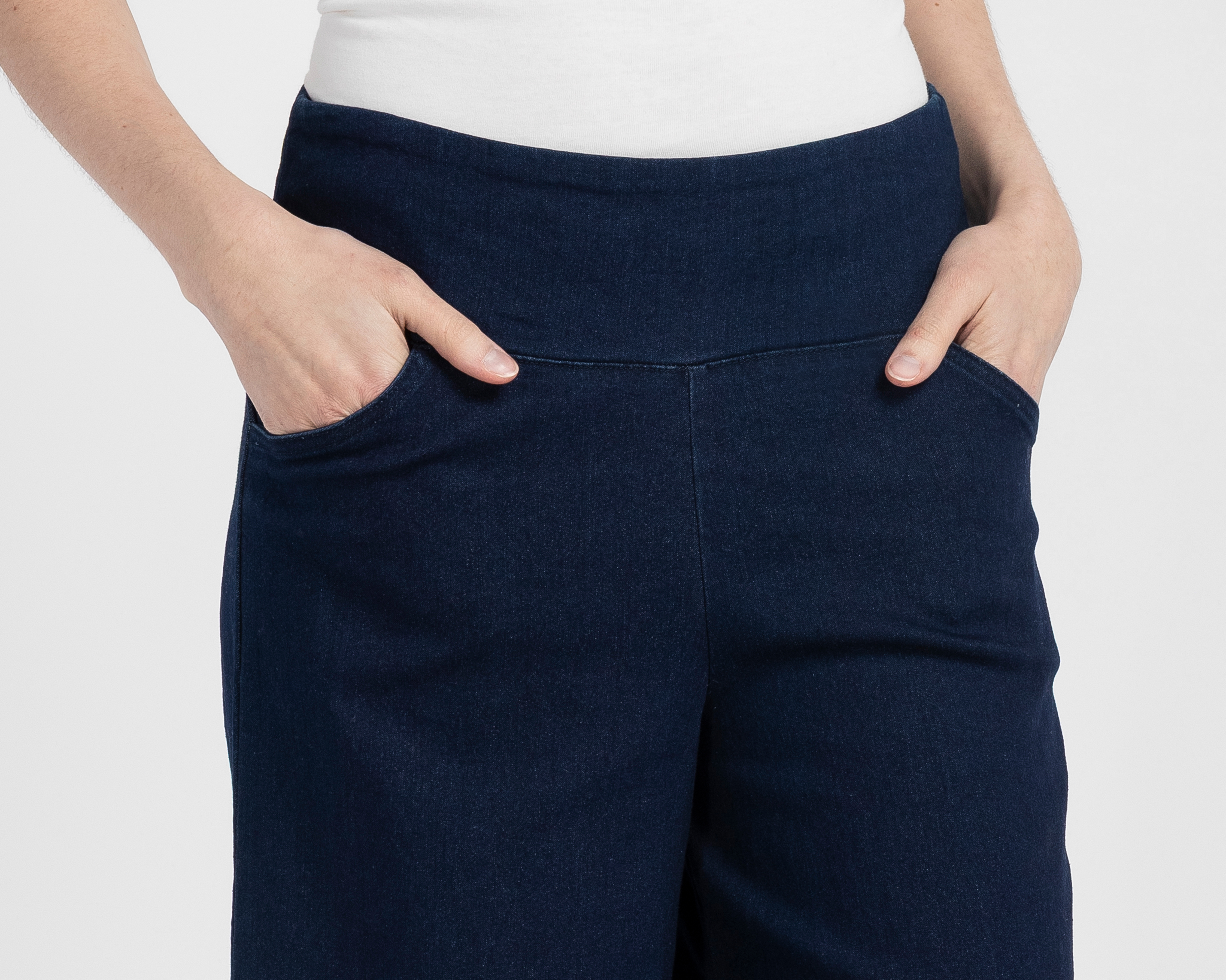 Foto 4 | Foto 4 | Pantalón Ancho Sahara Azul para Mujer