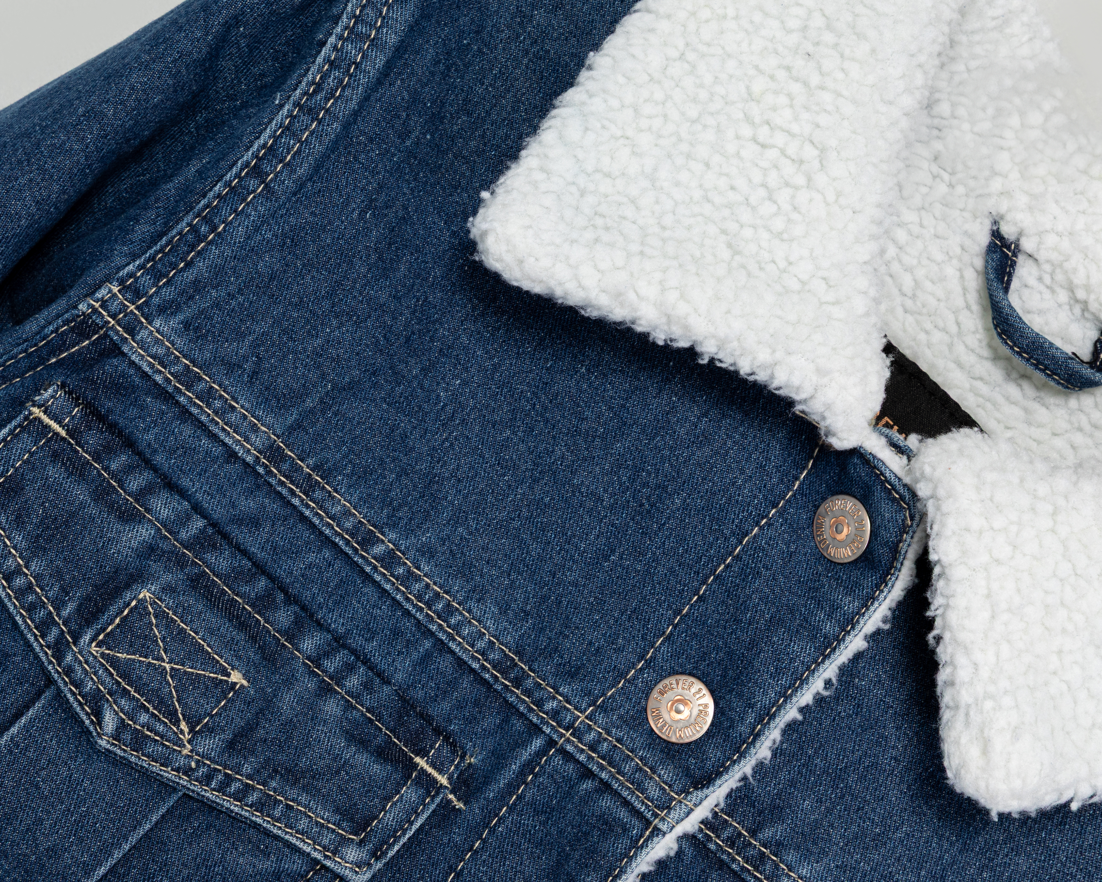 Foto 3 | Foto 3 | Chamarra de Mezclilla con Botones Forever 21 Juvenil