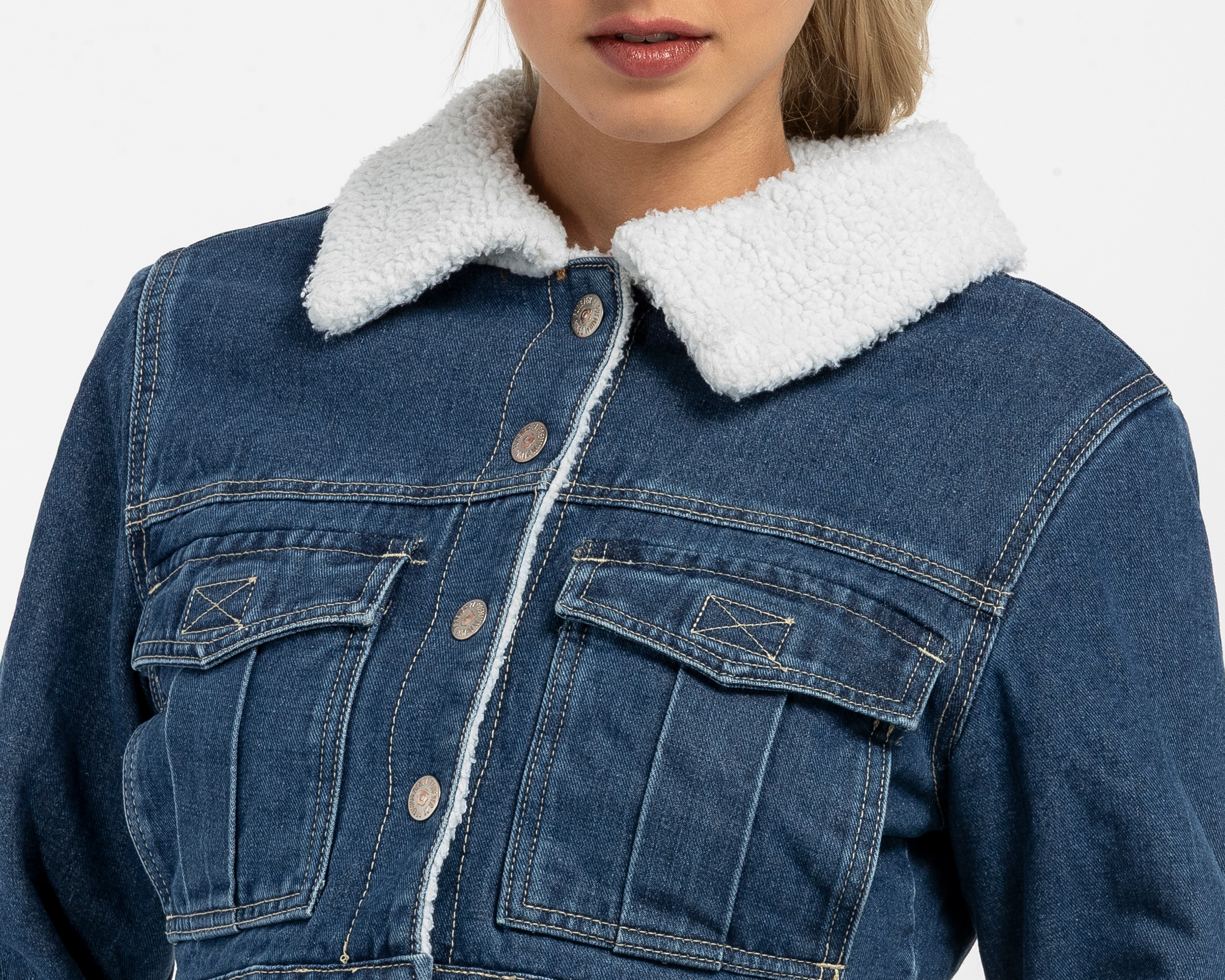 Foto 4 | Foto 4 | Chamarra de Mezclilla con Botones Forever 21 Juvenil