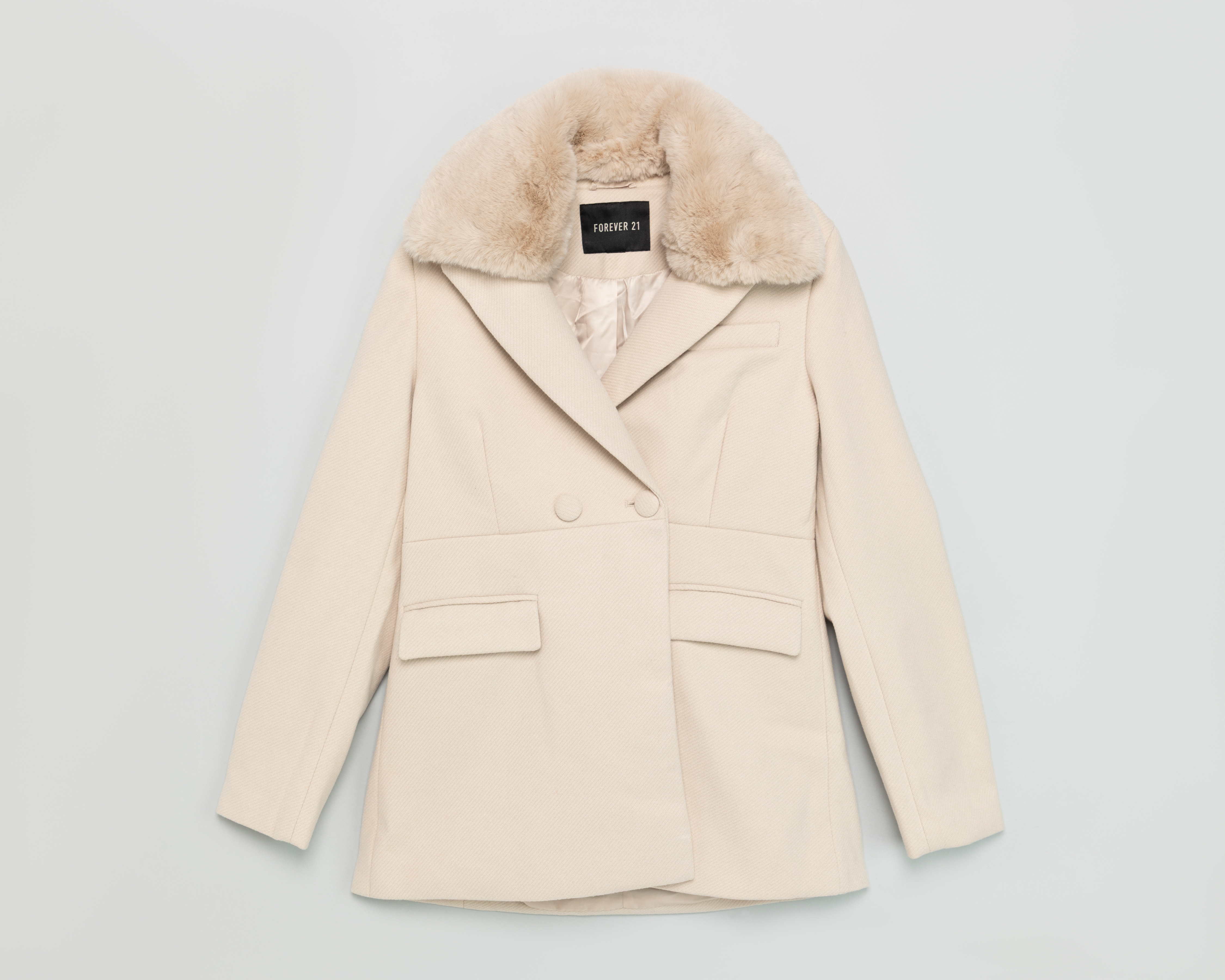 Abrigo Beige Forever 21 para Mujer