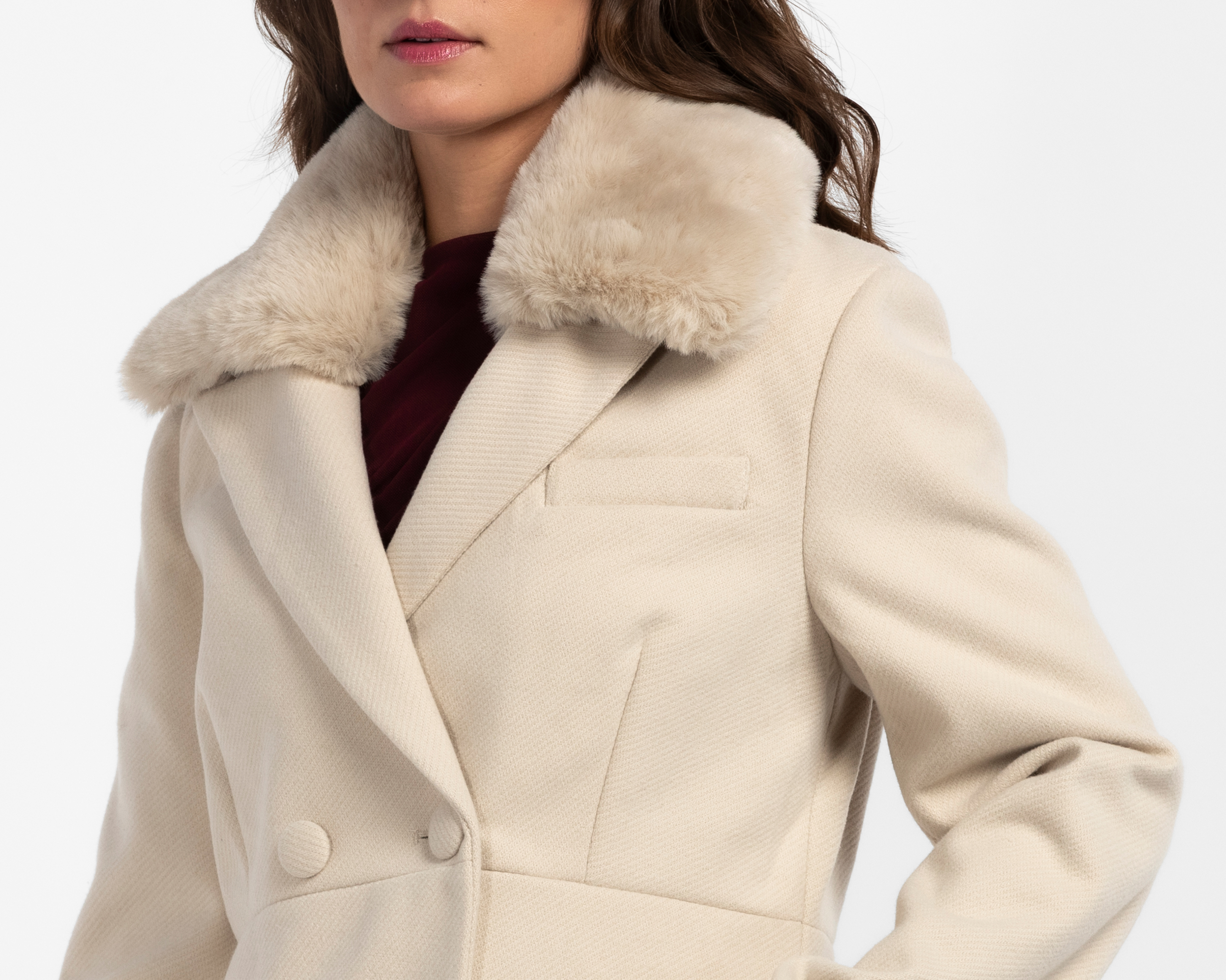 Foto 4 | Foto 4 | Abrigo Beige Forever 21 para Mujer